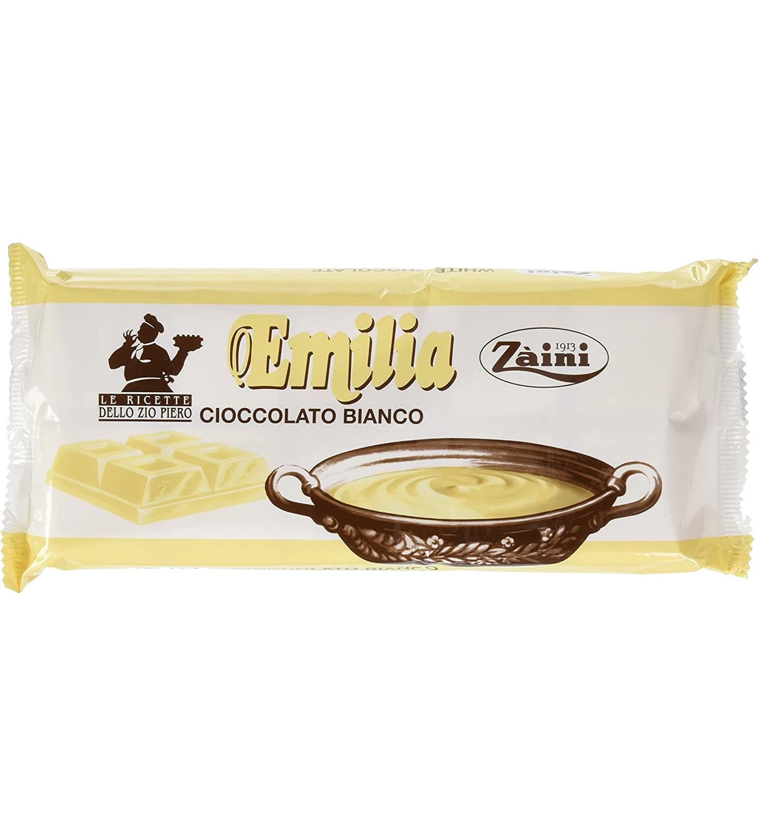  Zaini Zaini Emilia Cioccolato Bianco Set of 6 black boards with white chocolate 1 kg gluten free - Buy Online on GoSupps.com