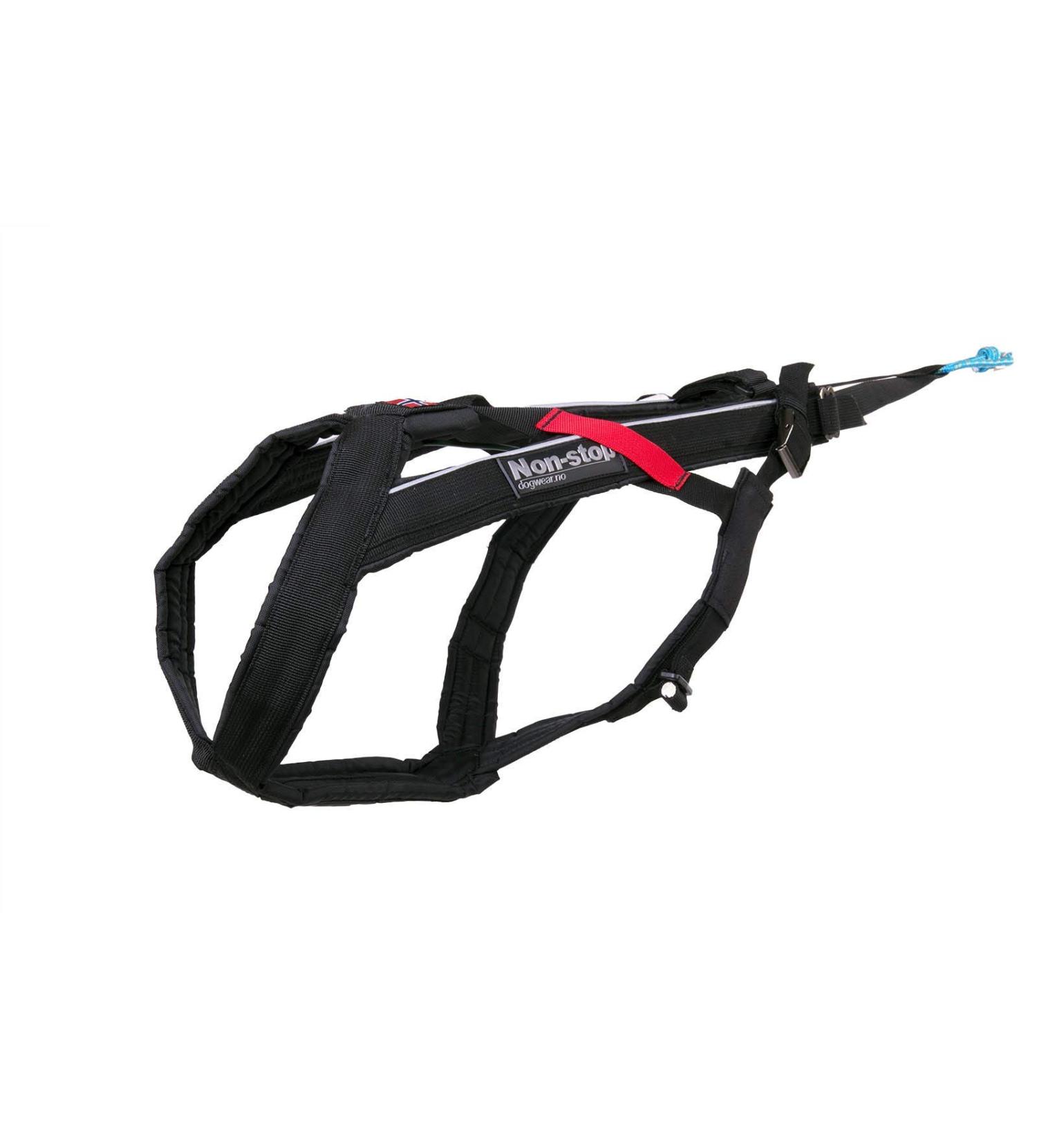 Non-Stop Dogwear Freemotion Harness Size 7 | Black Pulling Harness for Dogs | Head 52cm Neck 44-48cm - International Shipping Available - Buy Online on GoSupps.com