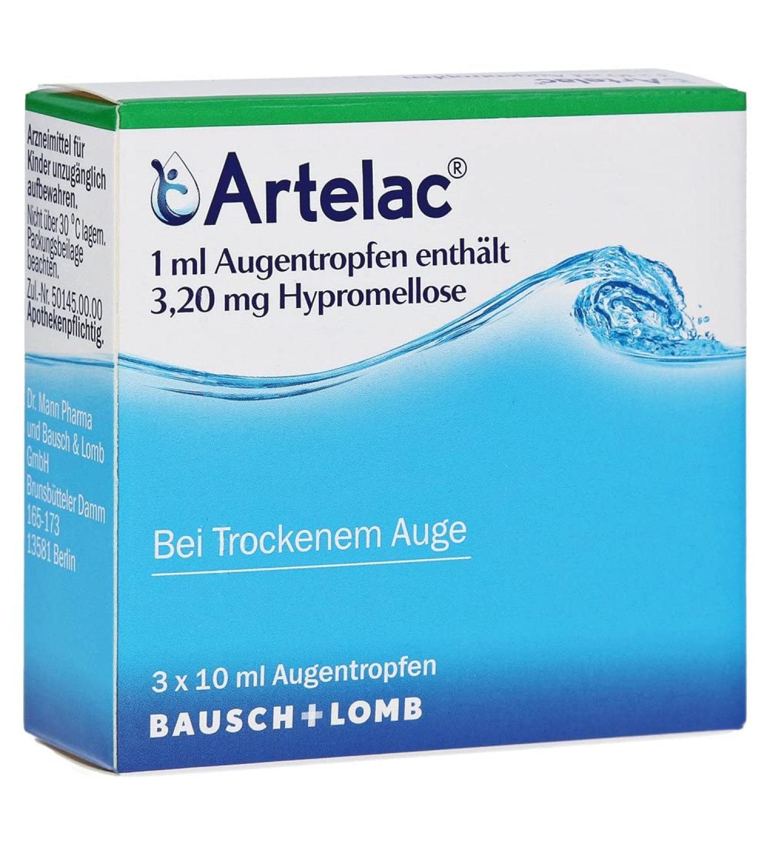 Artelac eye drops 3x10 ml