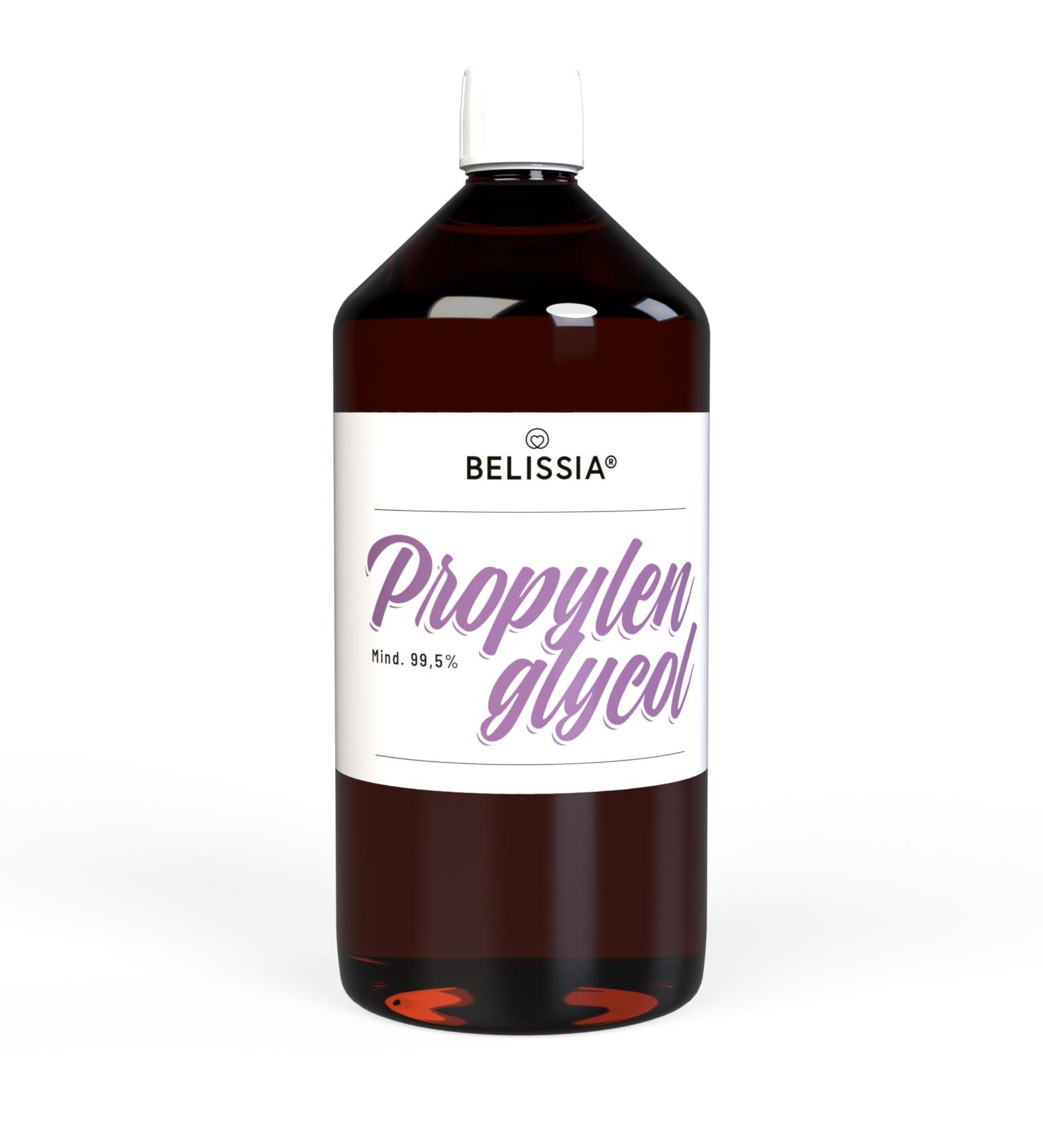 Belissia Propylene Glycol 1L - 99.9% Pure Pharmaceutical Grade | Vegan 0% Additives - Made in Germany - E1520 PG Liquid - Buy Online on GoSupps.com