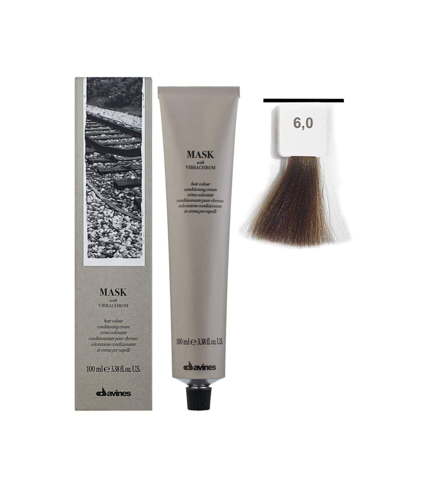 Davines Coloring Vibrachrom Mask Hair Colour Conditioning Cream Hair Color 6.0 100ml