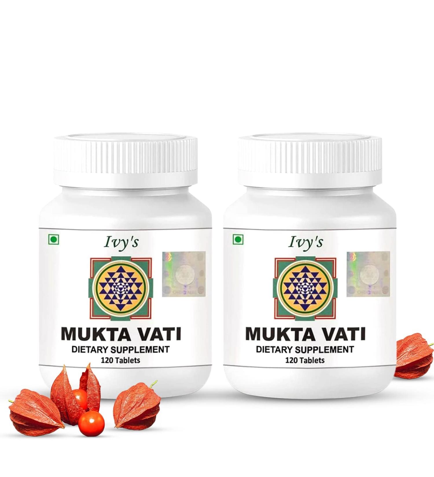 Ivy's Mukta Vati Herbal Tablets - Ayurvedic Formula for Heart Health - Buy Online on GoSupps.com