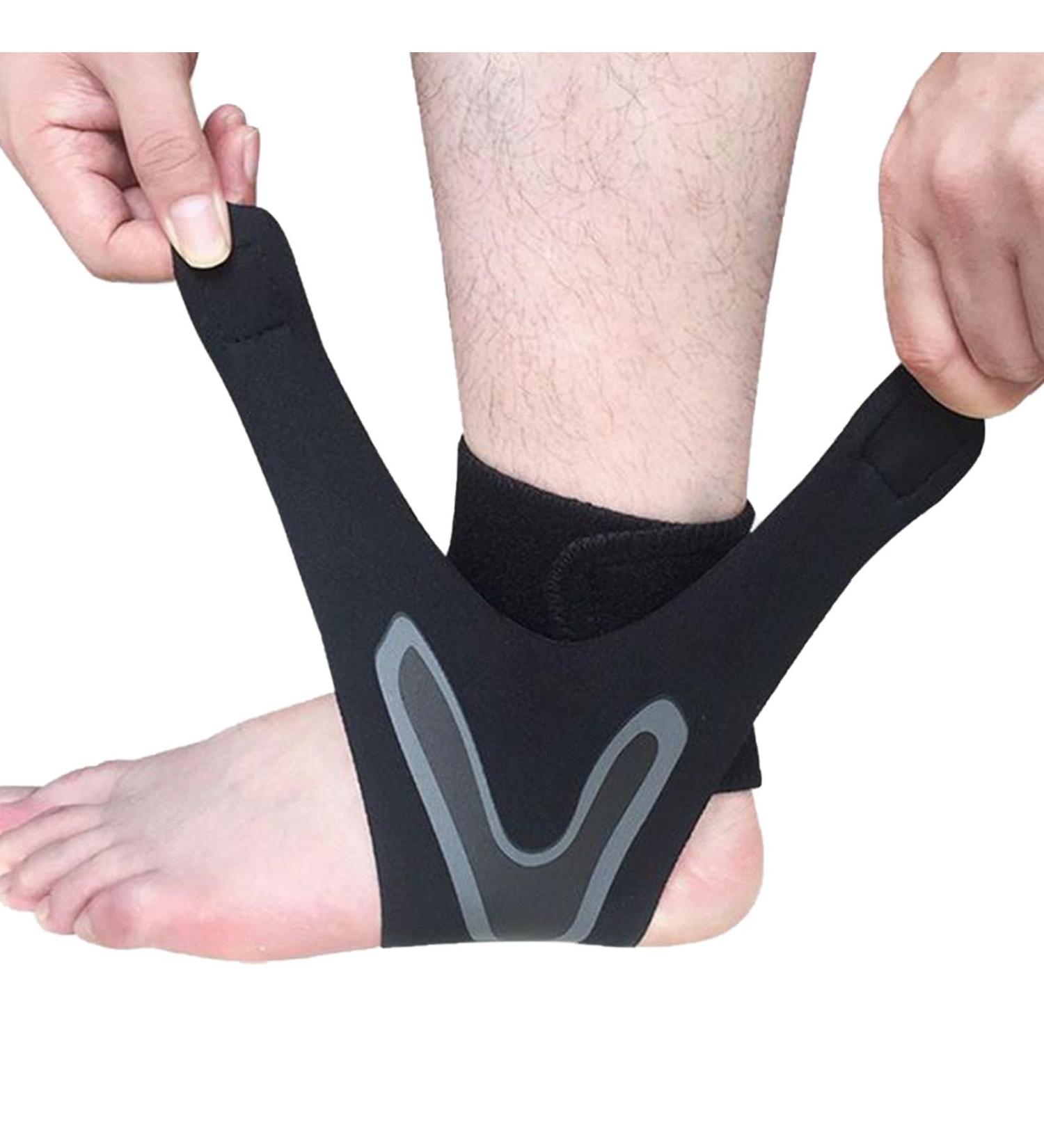 Buy Foot Compression Wrap - Adjustable Ankle Support Sleeve for Men & Women | Breathable & Comfortable Foot Sleeve for Sports Relief - Buy Online on GoSupps.com