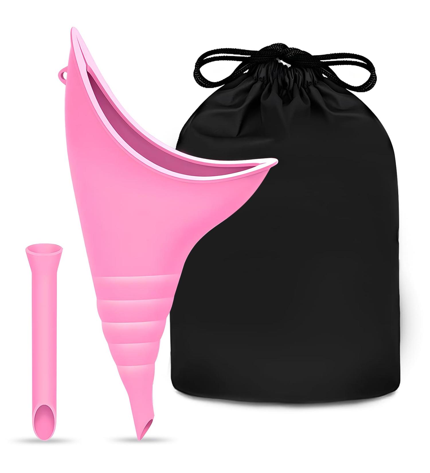 Yagaspantery Portable Urinal for Women - Reusable Pee Help for Camping Festivals & Outdoor Activities - Pink - Buy Online on GoSupps.com