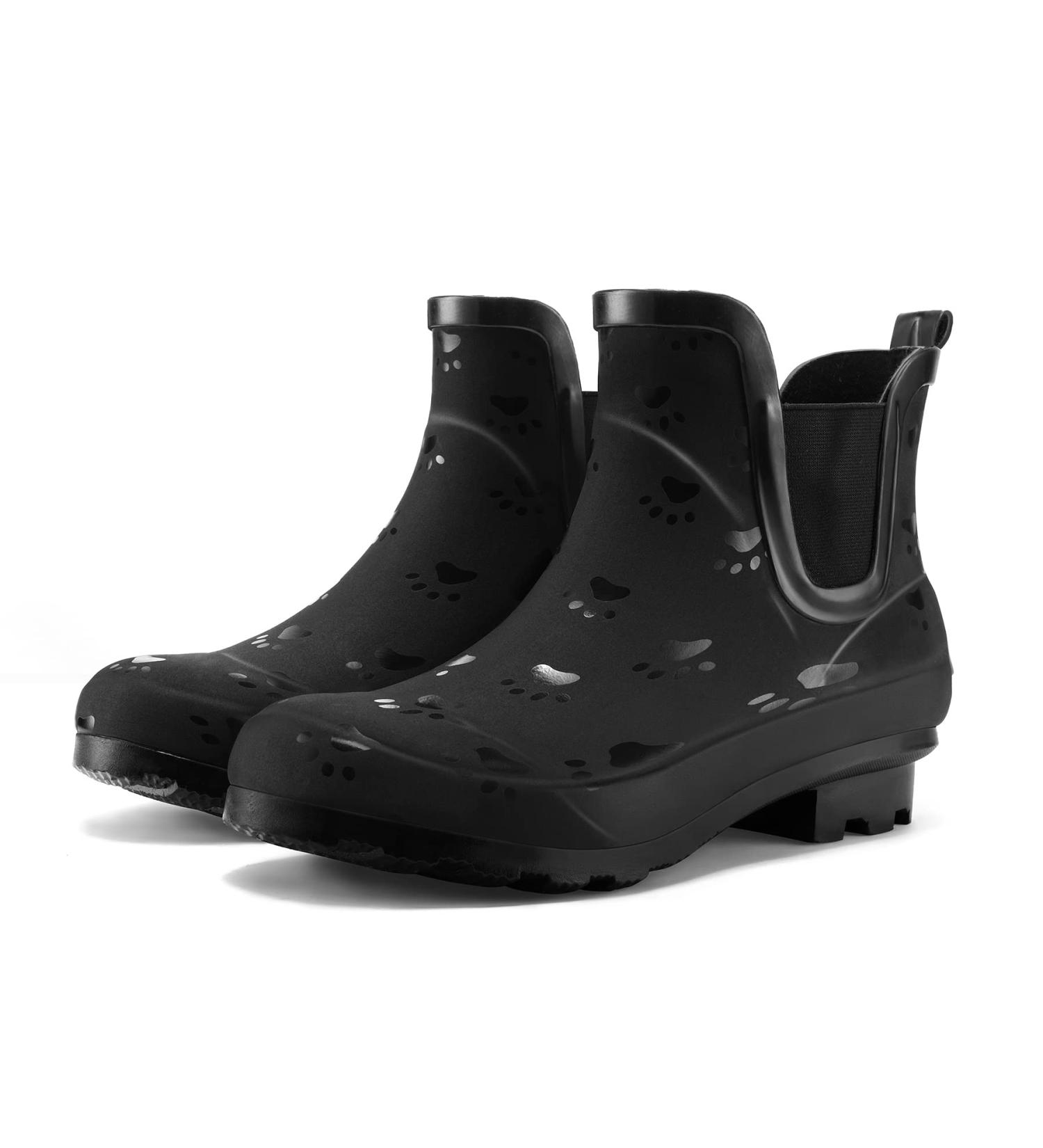 K KomForme Women's Ankle Rubber Rain Boots - Waterproof Garden Shoes 9-9.5 Cat Claw Design - Buy Online on GoSupps.com