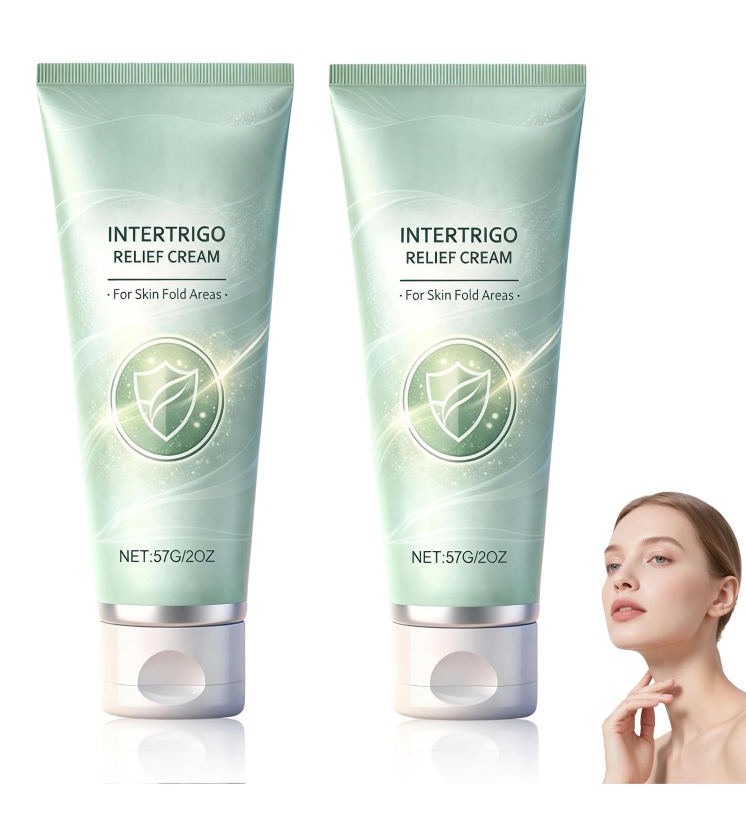2PCS Intertrigo Cream Intertrigo Relief Cream Skin Fold Care & Chafing Support Cream Moisture and Friction Control Quickly Soothes Skin Fast-Drying Non-Greasy Formula for Friction-Prone Areas - Buy Online on GoSupps.com
