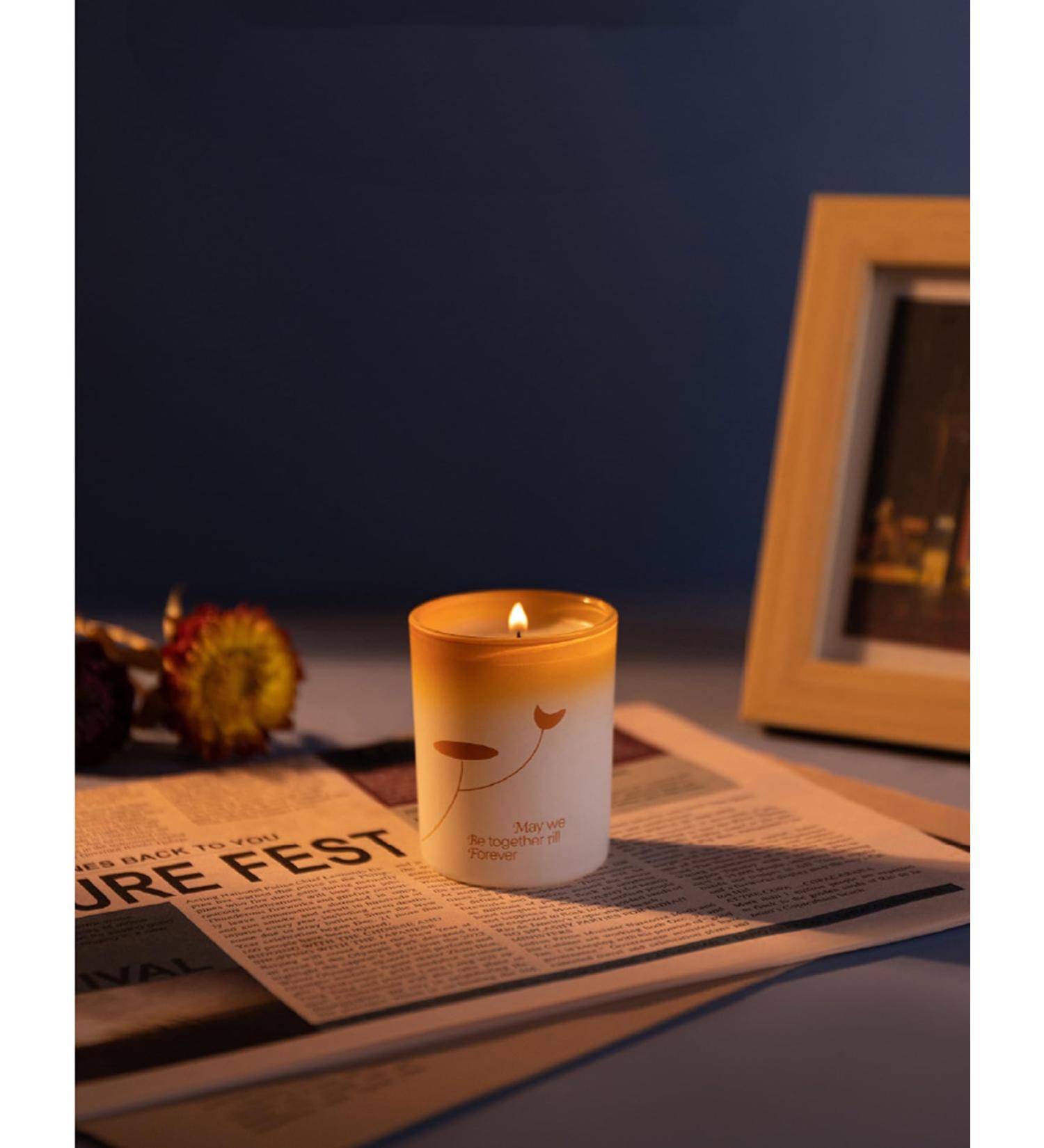 Scented Candle White Tea 150G - Floral Soy Wax Aroma Candle for Home Decor & Gifts | Perfect for Weddings Anniversaries Birthdays & Stress Relief - Buy Online on GoSupps.com