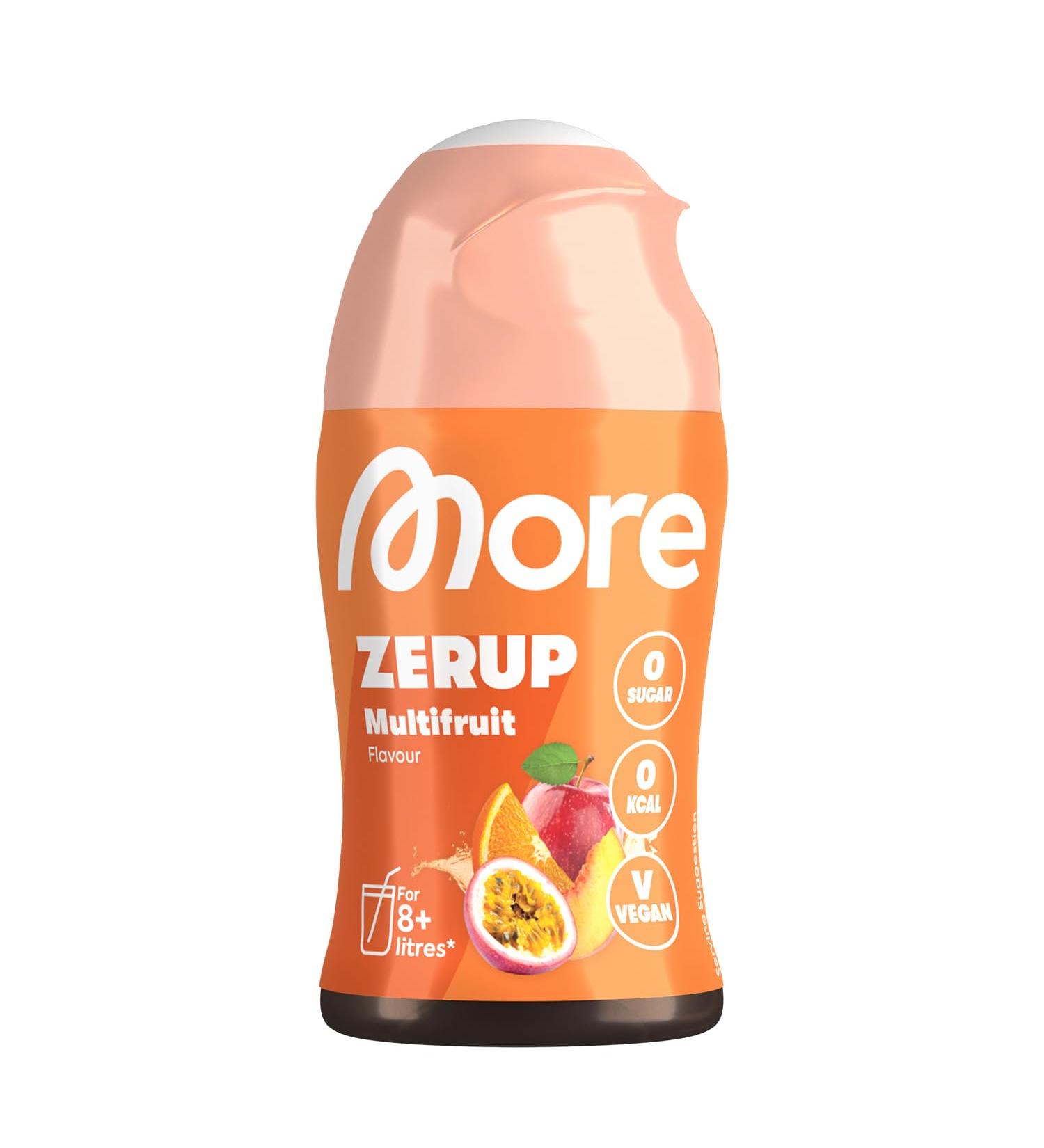 Buy More Zerup Multi-Fruit Syrup - Sugar-Free Vegan Zero Calories 65ml | Made in Germany - Perfect for Up to 8L Drinks - Buy Online on GoSupps.com