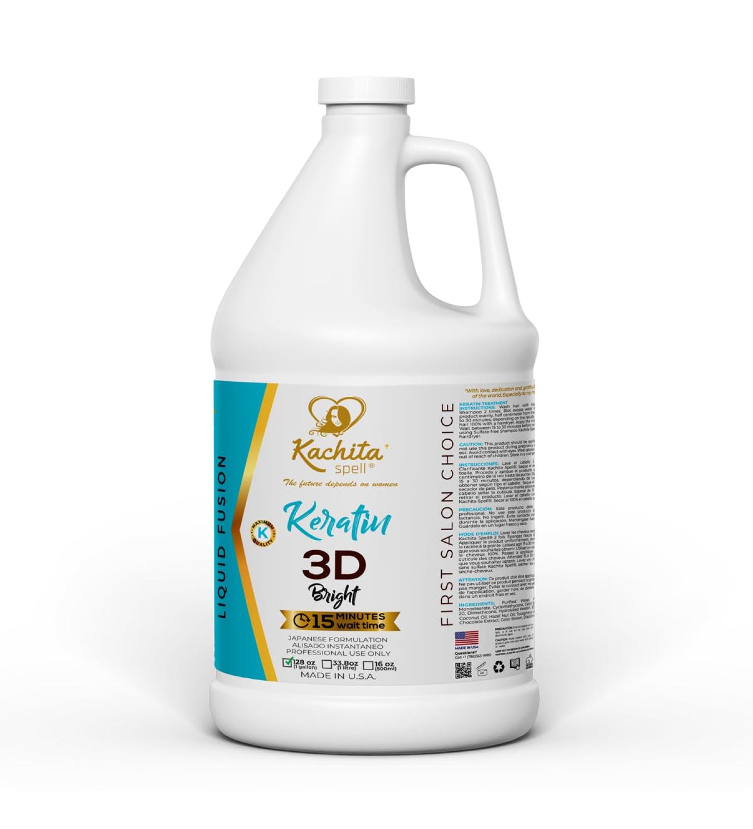 Kachita Spell Brazilian Keratin Treatment - Improved 3D Hair Straightener 1 Gal Made in USA - Best International eCommerce Solution - Buy Online on GoSupps.com