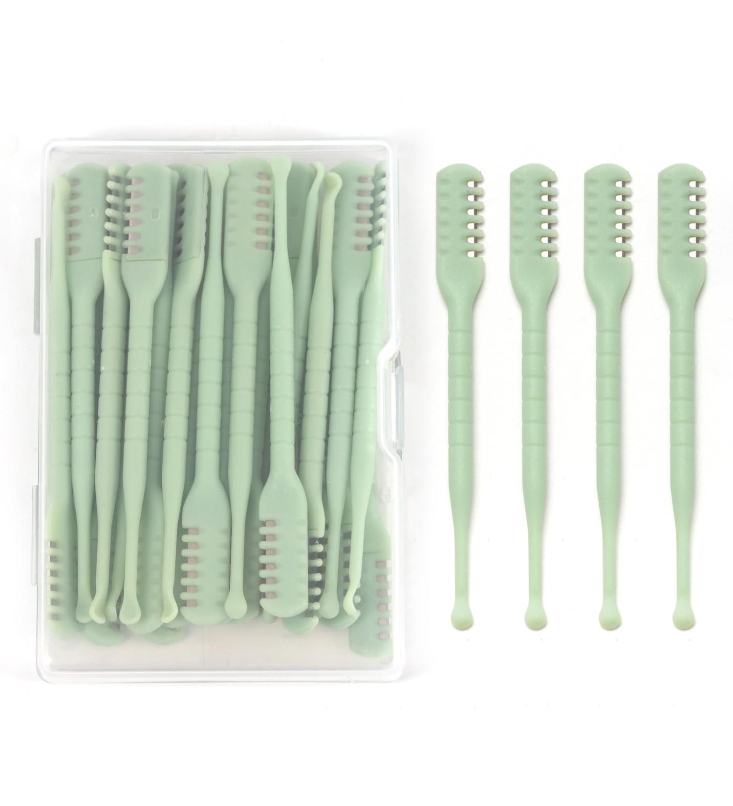 VANANA 2 in 1 Nose Hair Trimmer & Ear Wax Remover - Dual Edge Nasal Clipper for Men & Women Green | 30 Pieces with Storage Box - Buy Online on GoSupps.com