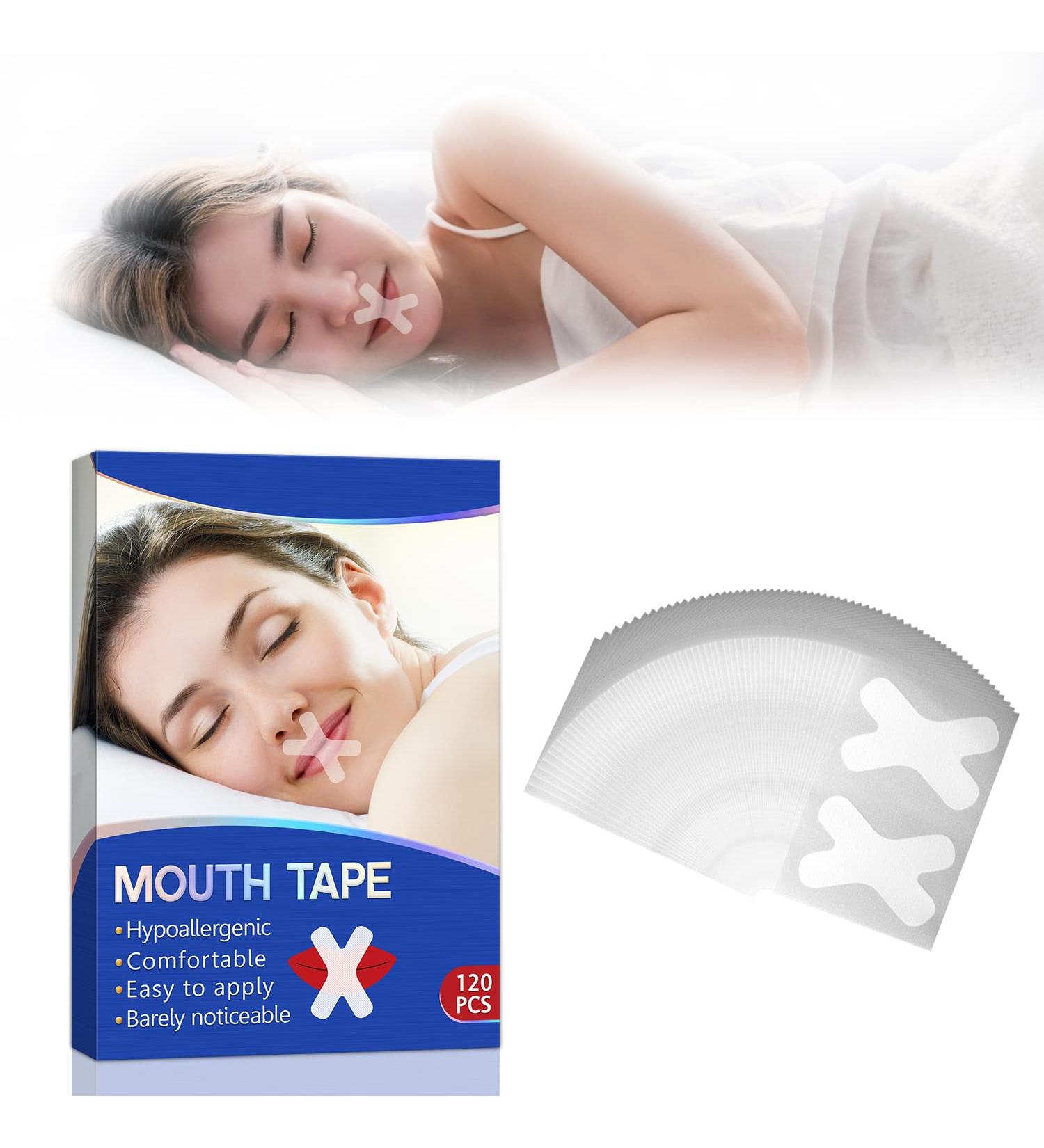 Soanufa 120 pcs Sleep Tape - Gentle Mouth Strips for Improved Nose Breathing | Reduce Mouth Breathing, Enhance Night Sleep, and Instant Snoring Relief - Buy Online on GoSupps.com