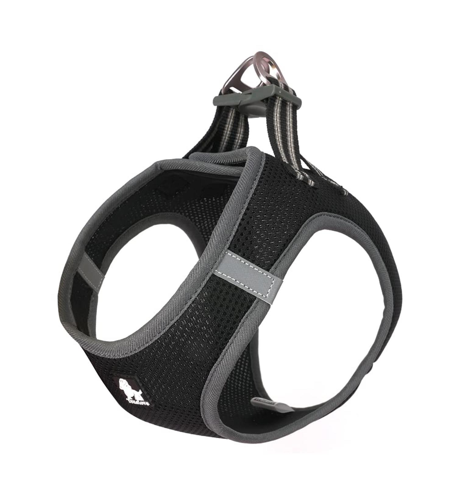 TRUE LOVE Soft Air Mesh Dog Harness | Adjustable Reflective Pet Vest for Small/Medium Breeds - Black (Medium) - Buy Online on GoSupps.com