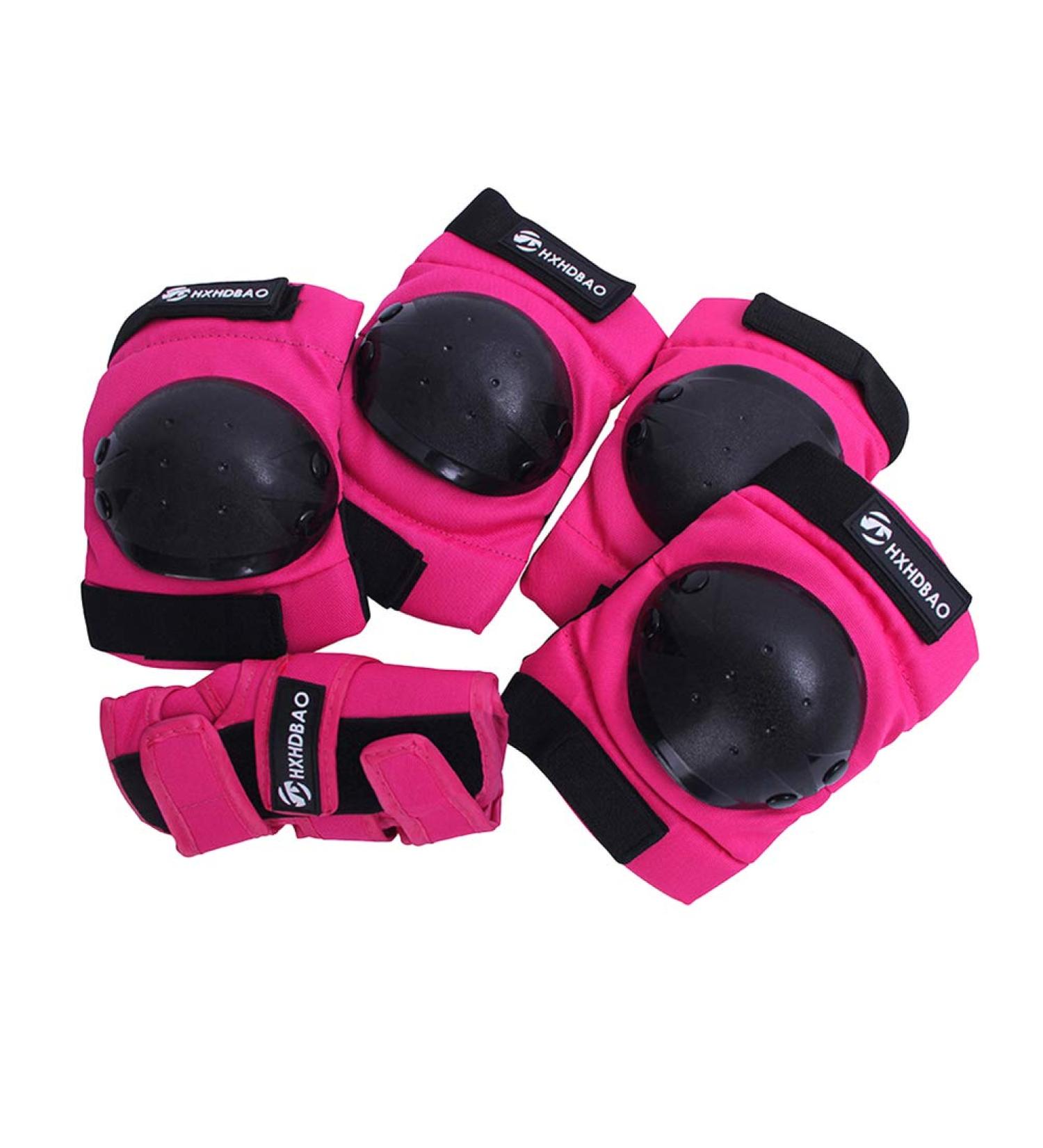 LIOOBO Kids Protective Gear Set - Knee Pads, Elbow Pads, Wrist Guards for Scooter Roller Skating - 6Pcs Outdoor Sports Kit - Buy Online on GoSupps.com