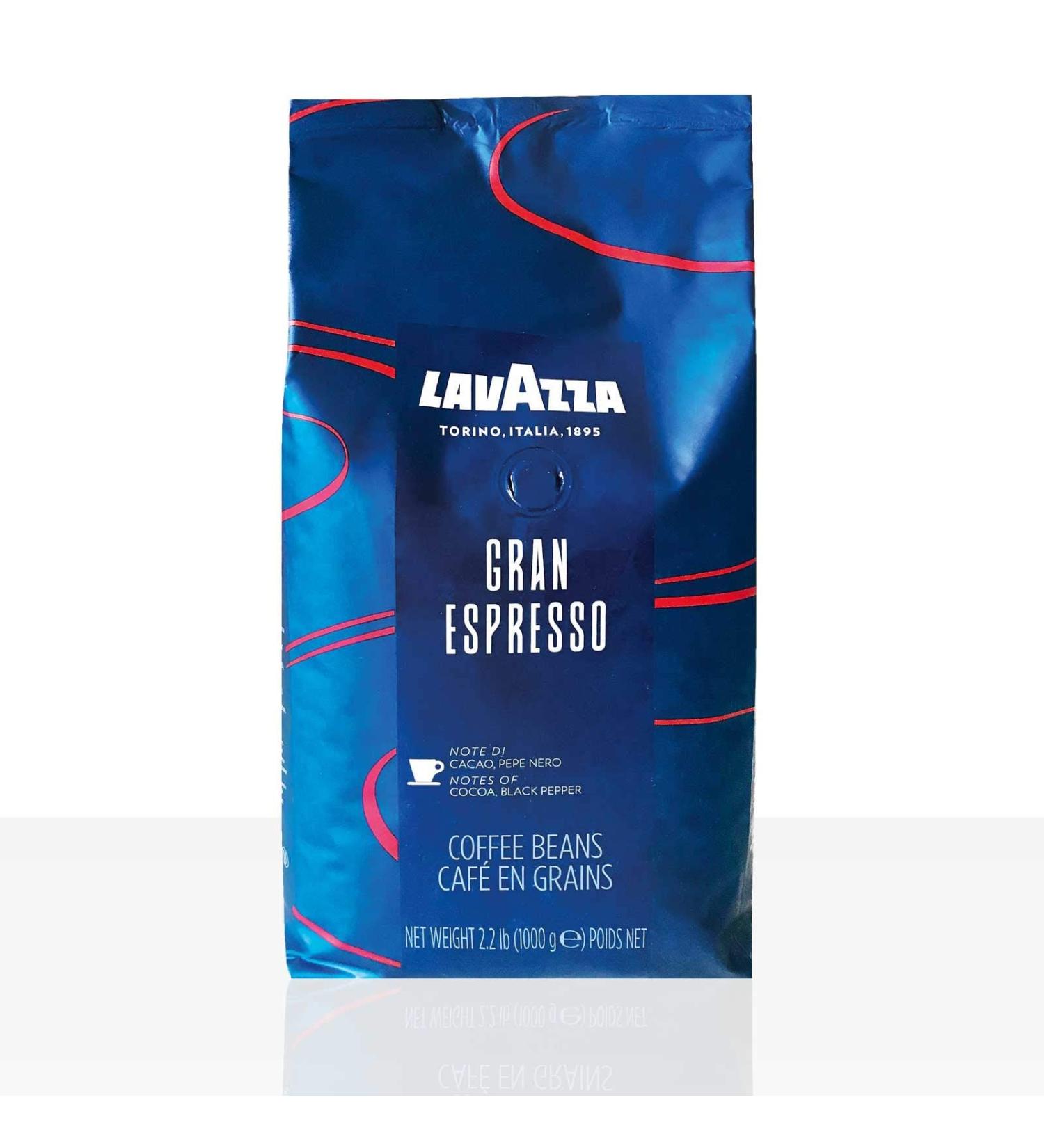 Lavazza Coffee Grand Espresso Whole Beans - 6 x 1000g Pack | Premium Unflavoured Bean Coffee for International Shipping - Buy Online on GoSupps.com