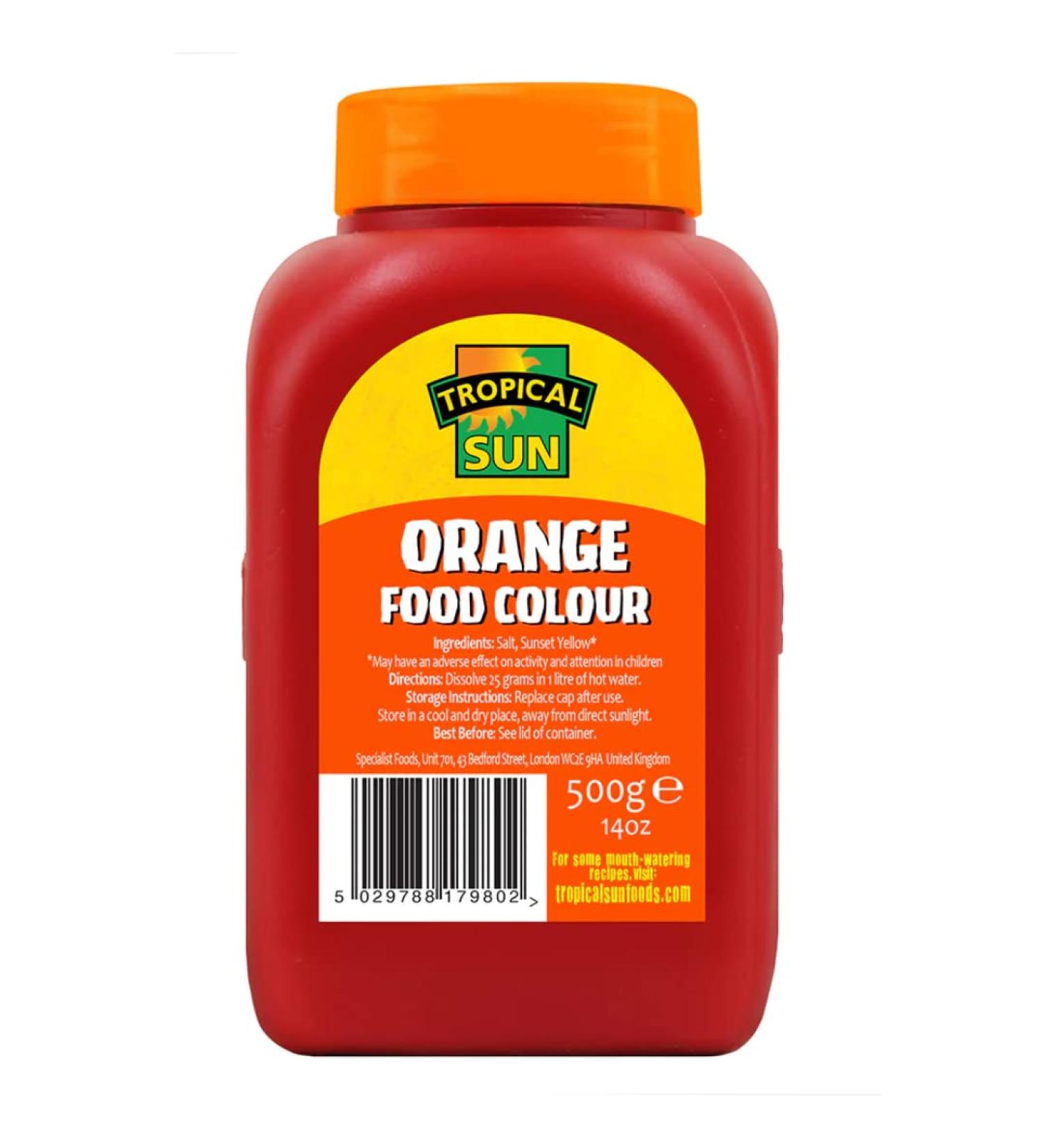 Tropical Sun Food Colour Orange 20 x 500g