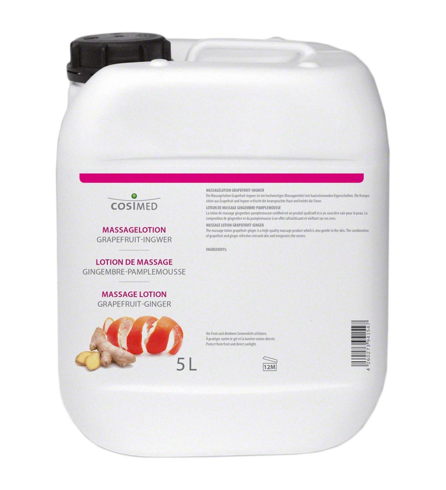 Buy Cosimed Massage Lotion Grapefruit-Ginger 5000 ml - Revitalize & Relax | International Shipping Available - Buy Online on GoSupps.com