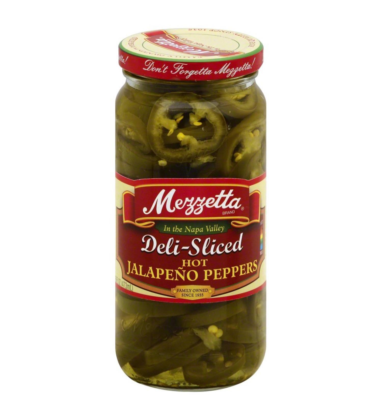 Mezzetta Jalapeno Pepper Sliced Hot 16.0 OZ(Pack of 2)