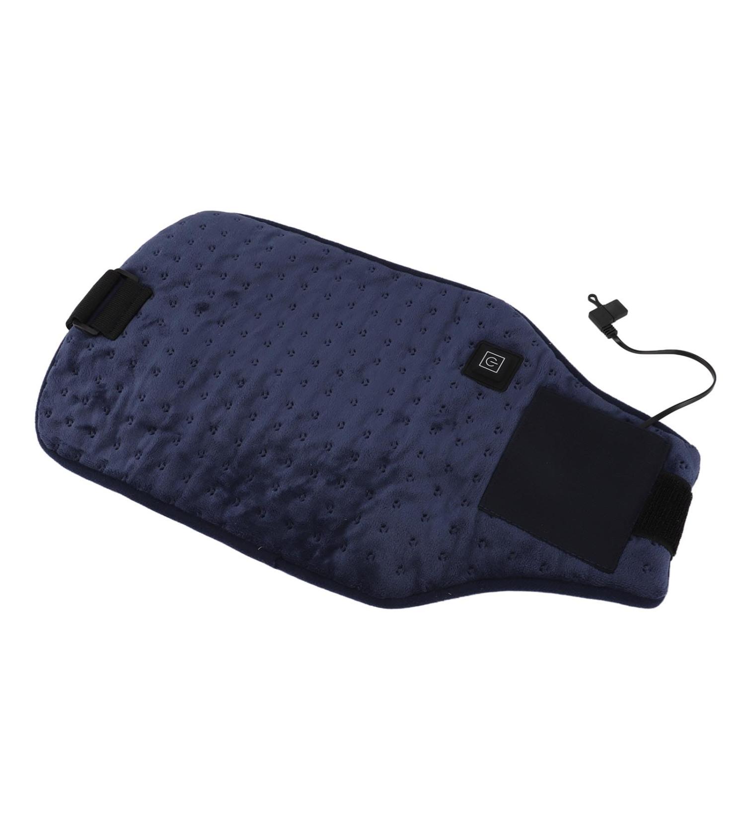 USB-Heated Belt | Adjustable Temperature Waist Wrap | Soft Breathable & Quick Heating - Navy Blue for Home Use - Buy Online on GoSupps.com