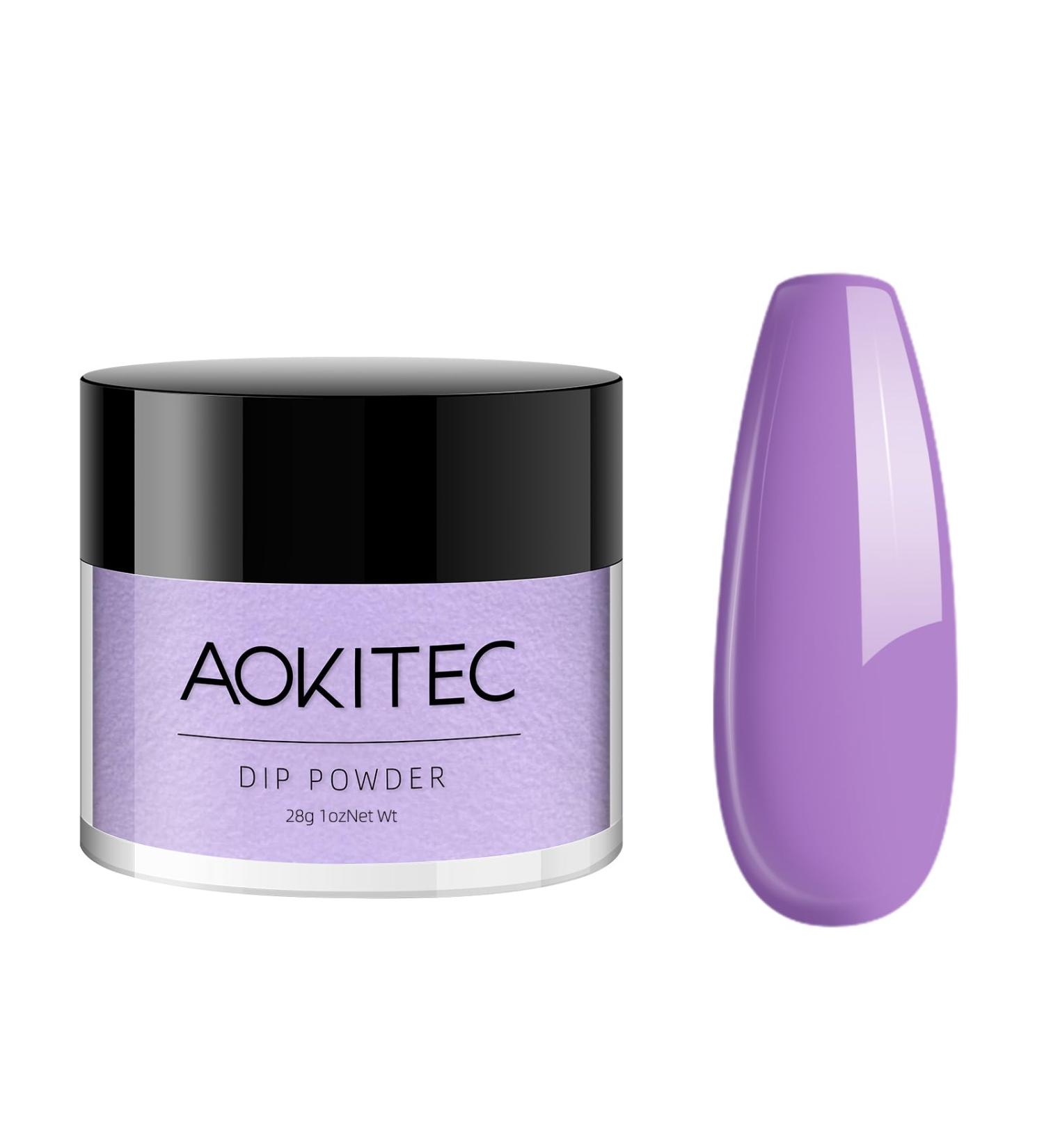 Aokitec 28g Dip Powder - Wisteria Purple - French Manicure Starter Kit - Odor-Free & Long-Lasting - Buy Online on GoSupps.com