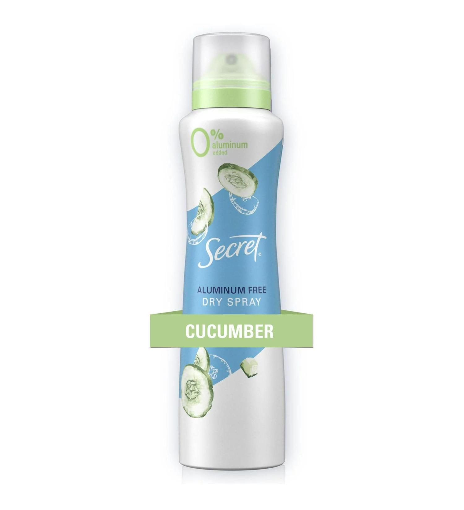 Secret Aluminum Free Deodorant for Women - Refreshing Cucumber 4.1 oz | International Shipping Available - Buy Online on GoSupps.com