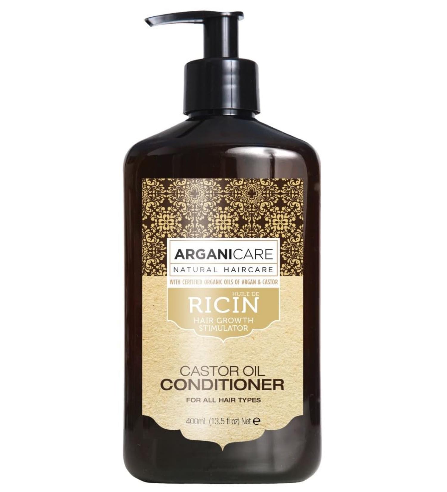 Arganicare Castor Oil Conditioner Hair Growth Stimulator with Certified Organic Argan and Castor Oils. 400ml