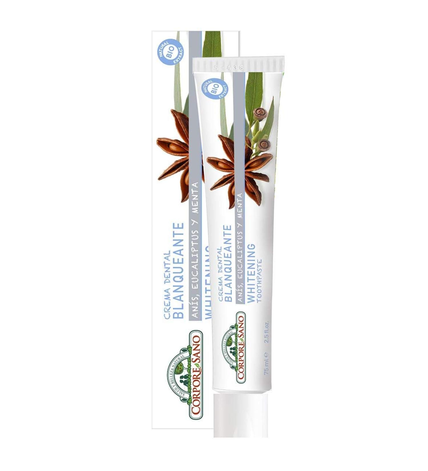 Corpore Sano: Whitening toothpaste with star anise eucalyptus and mint 75 ml