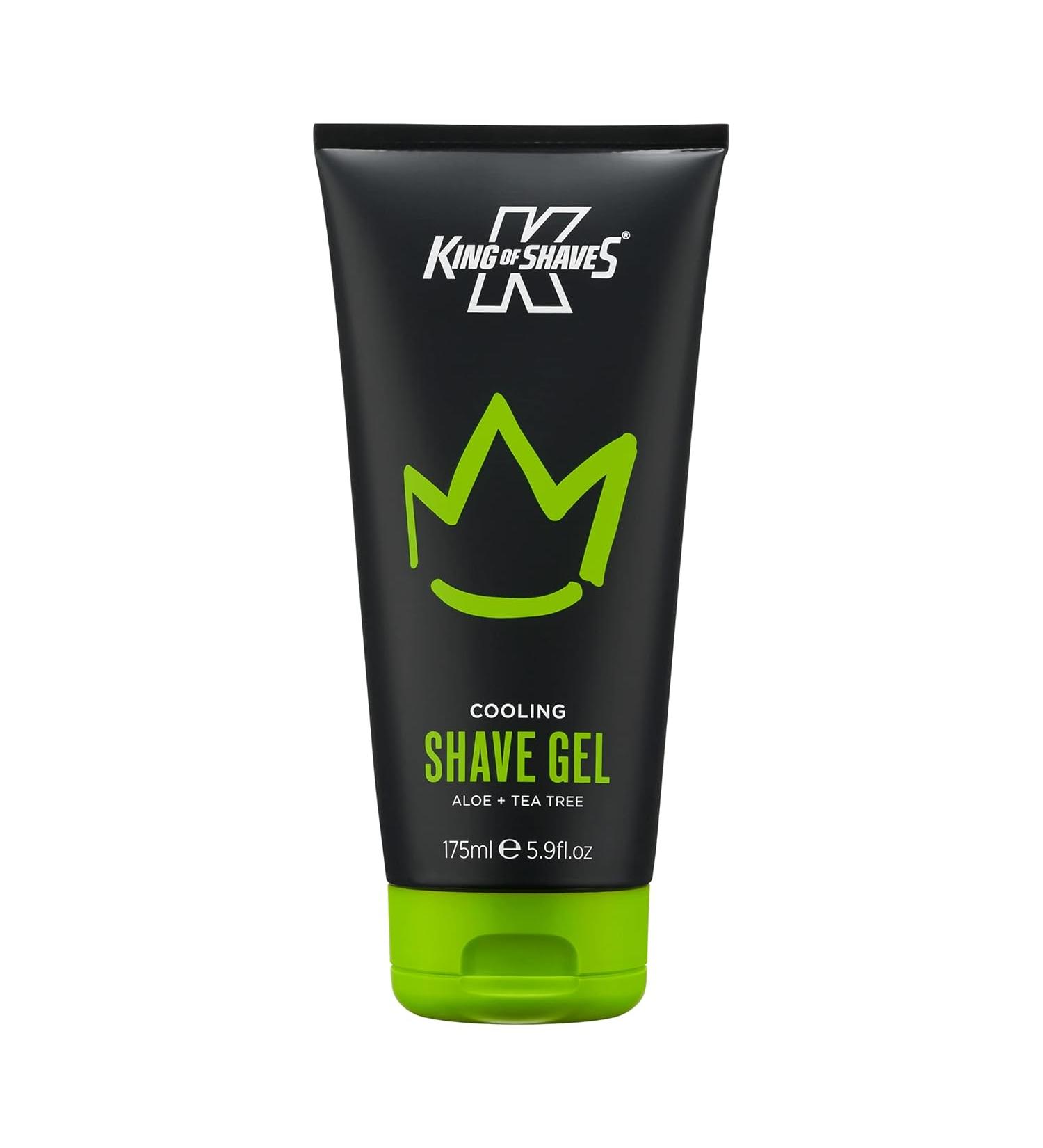 King of Shaves Supercooling Aloe Vera Shaving Gel for Men - 150ml | Shave Care Products - Men's Shaving Gel | Refreshing Shave Cream - 5oz - Buy Online on GoSupps.com