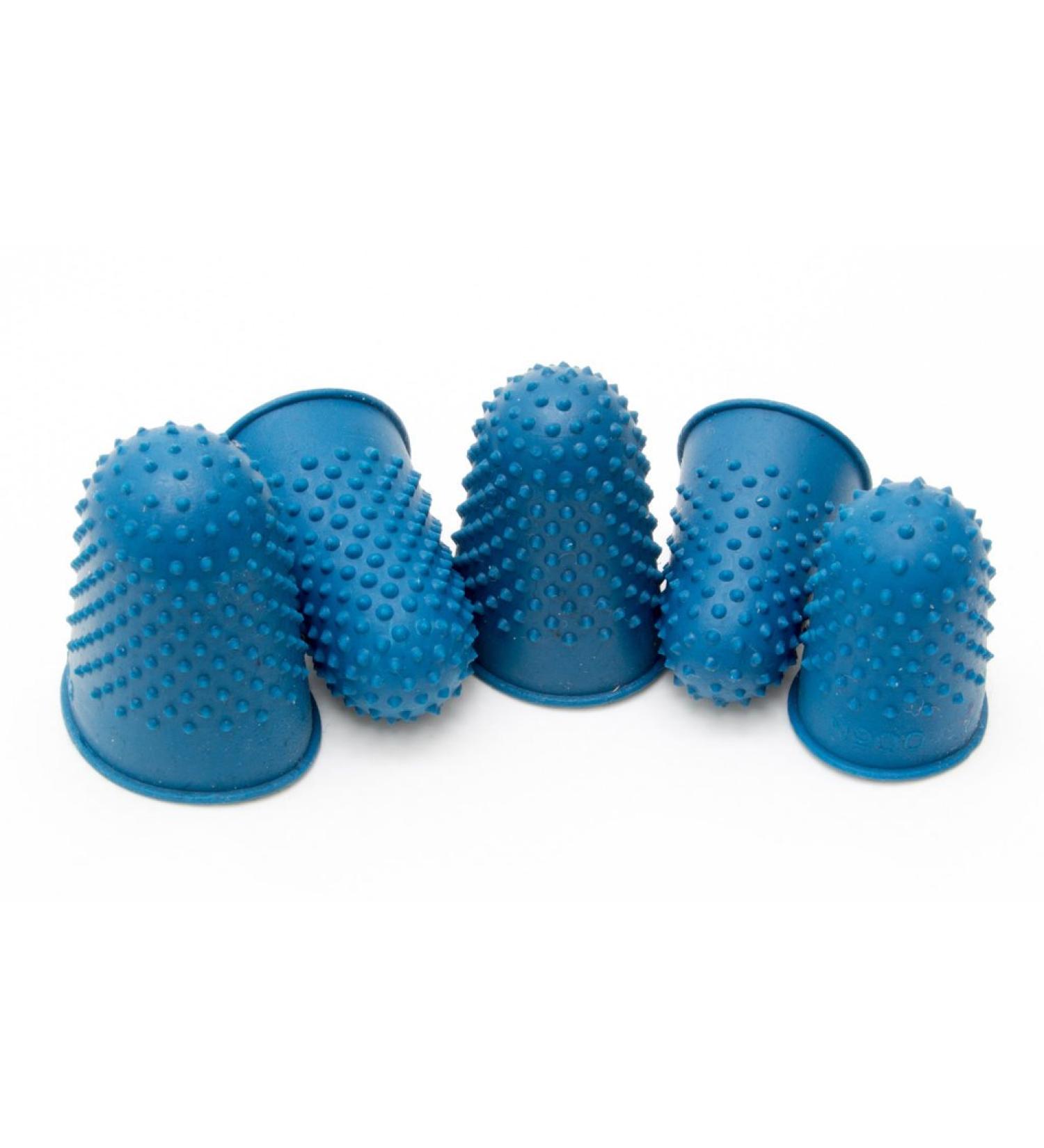 AFH Dermo Massager |Finger cover |Finger massager |Massage aid |Self -massage |Blood circulation |Massage of muscles |Different sizes and colors |5 pack (XS blue) XS blue