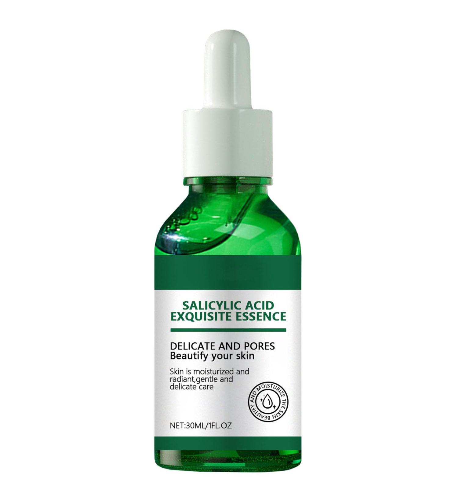 Salicylic Acid Serum - Acne Treatment Oil Control & Pore Shrinkage | Gentle Exfoliating Face Serum for Oily Acne-Prone Skin - 30ml - Buy Online on GoSupps.com