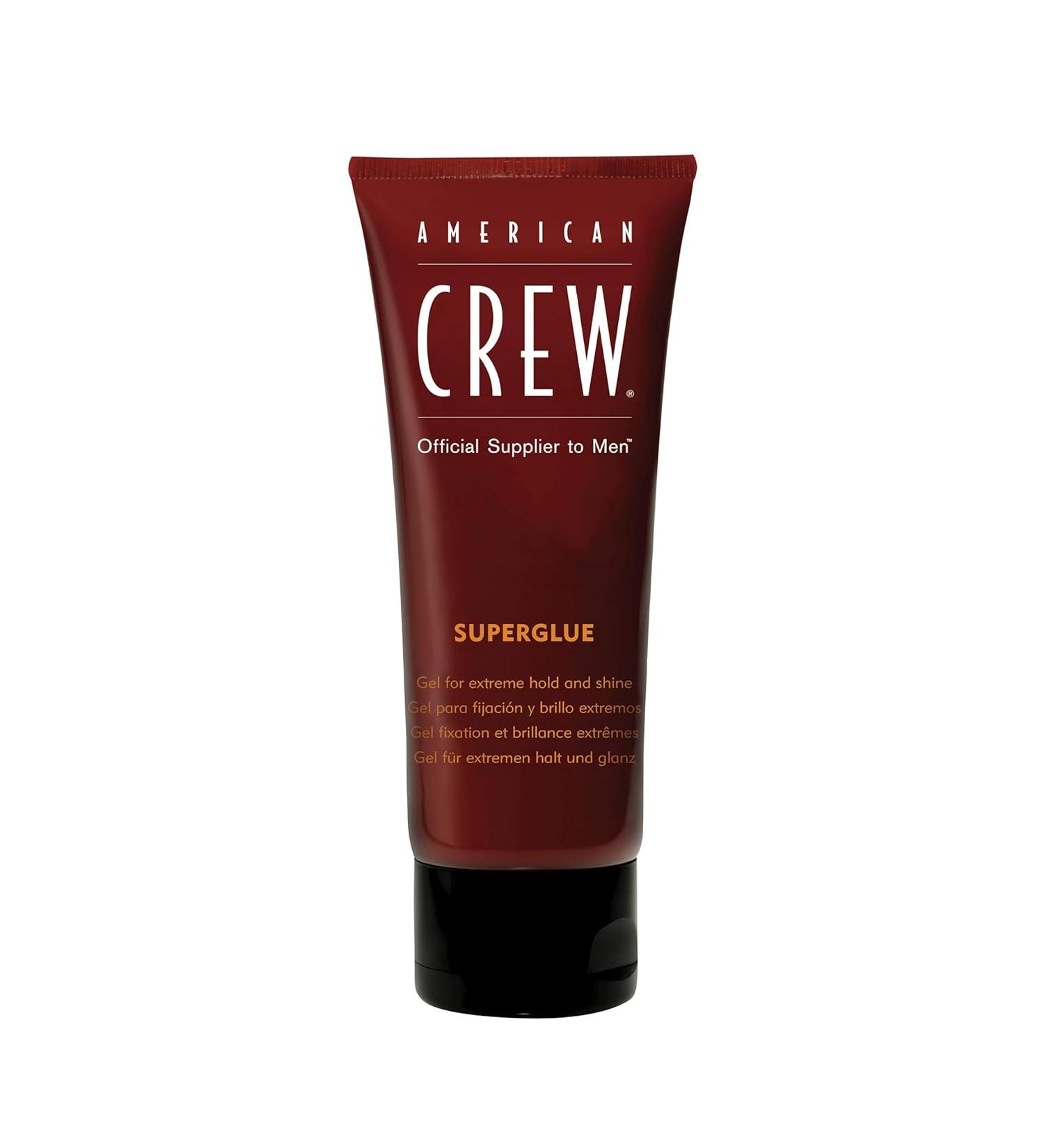 American Crew Men Super Glue 3.3oz - Strong Hold Hair Styling Gel - Buy Online on GoSupps.com