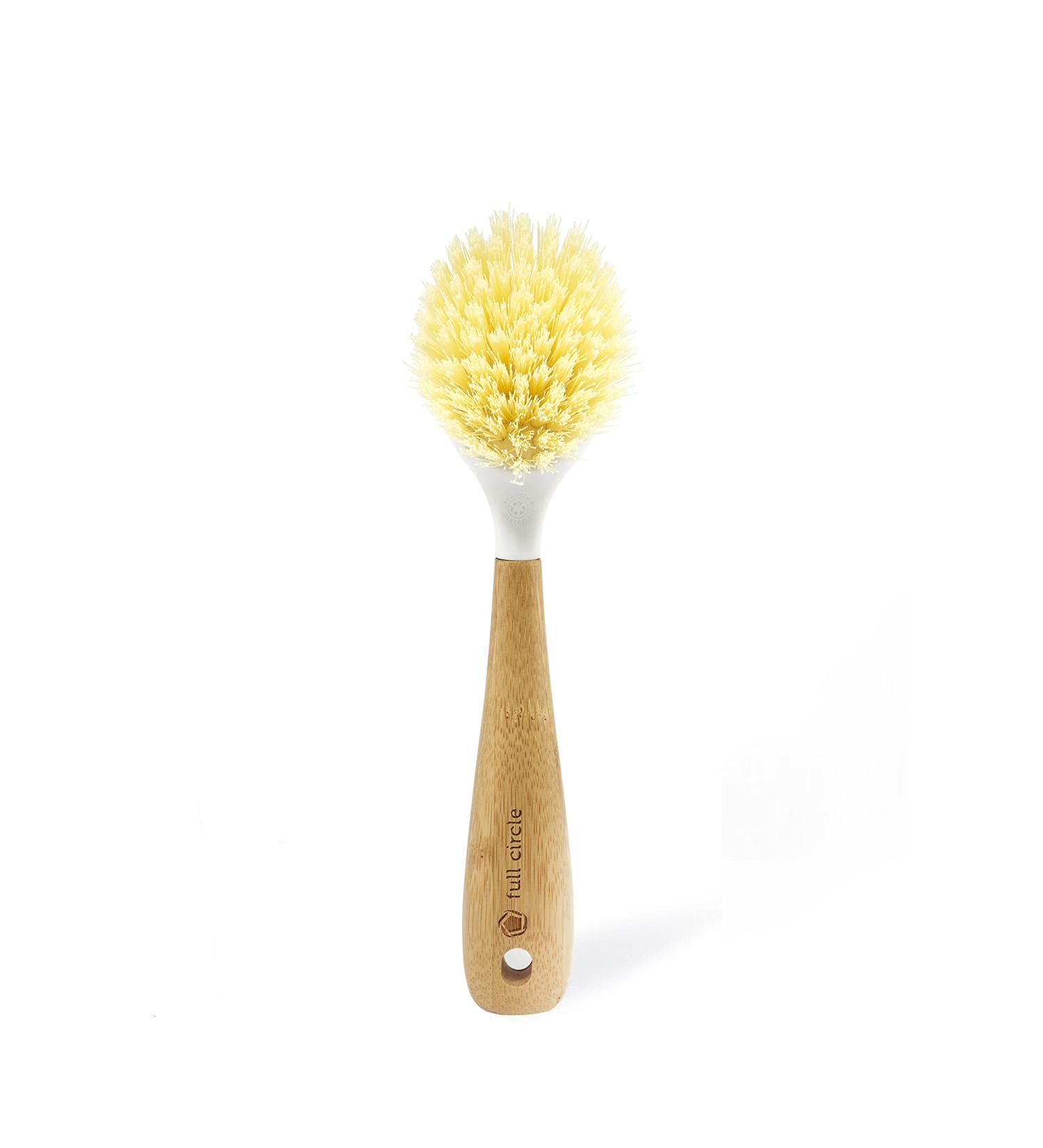Full Circle Be Good Kitchen Dish Brush with Bamboo Handle  Single Brush  White - Buy Online on GoSupps.com
