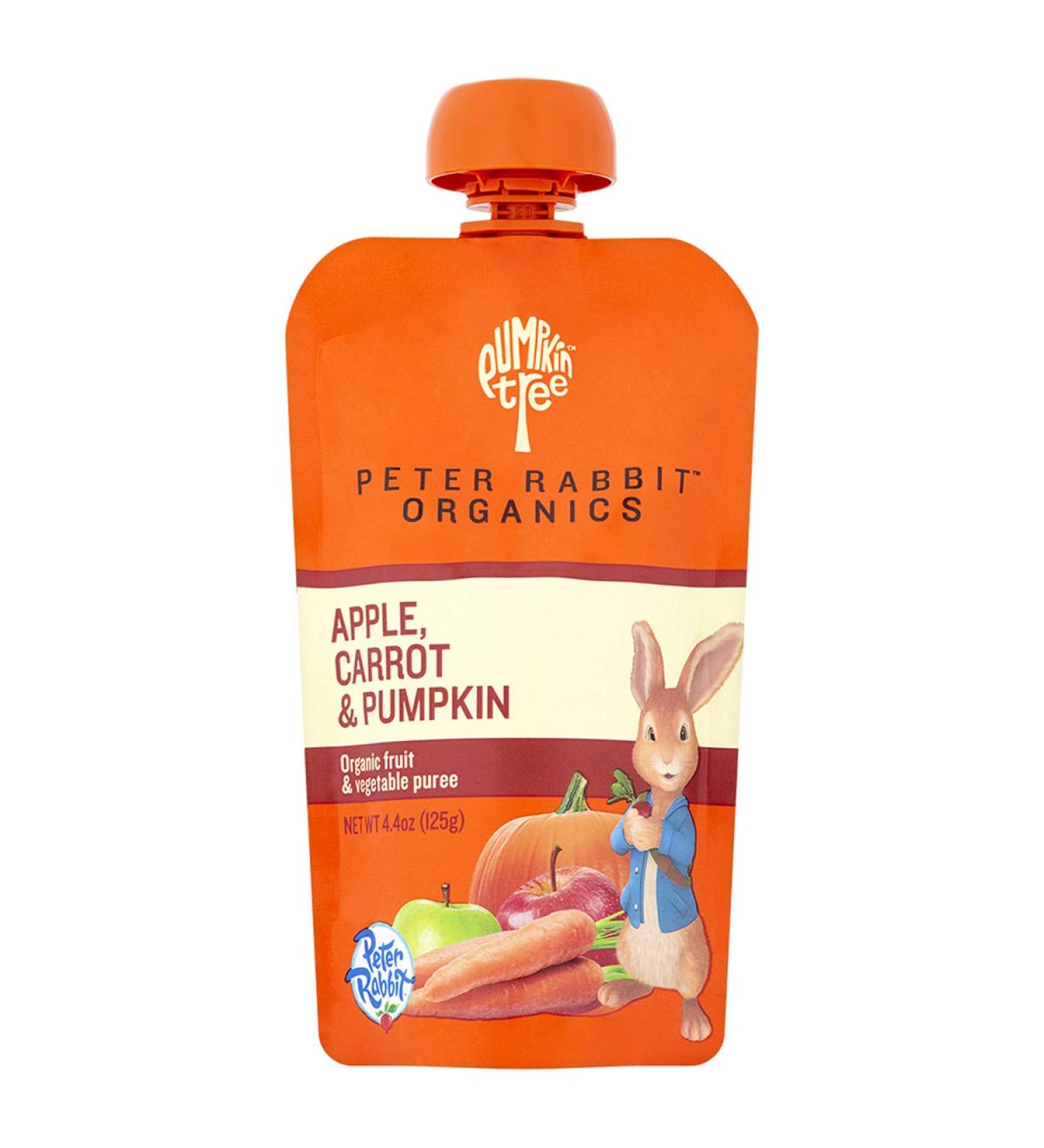 Peter Rabbit Organics Apple Carrot Pumpkin Puree - 4.4 oz Pouches (Pack of 10) | Organic Baby Food - Buy Online on GoSupps.com