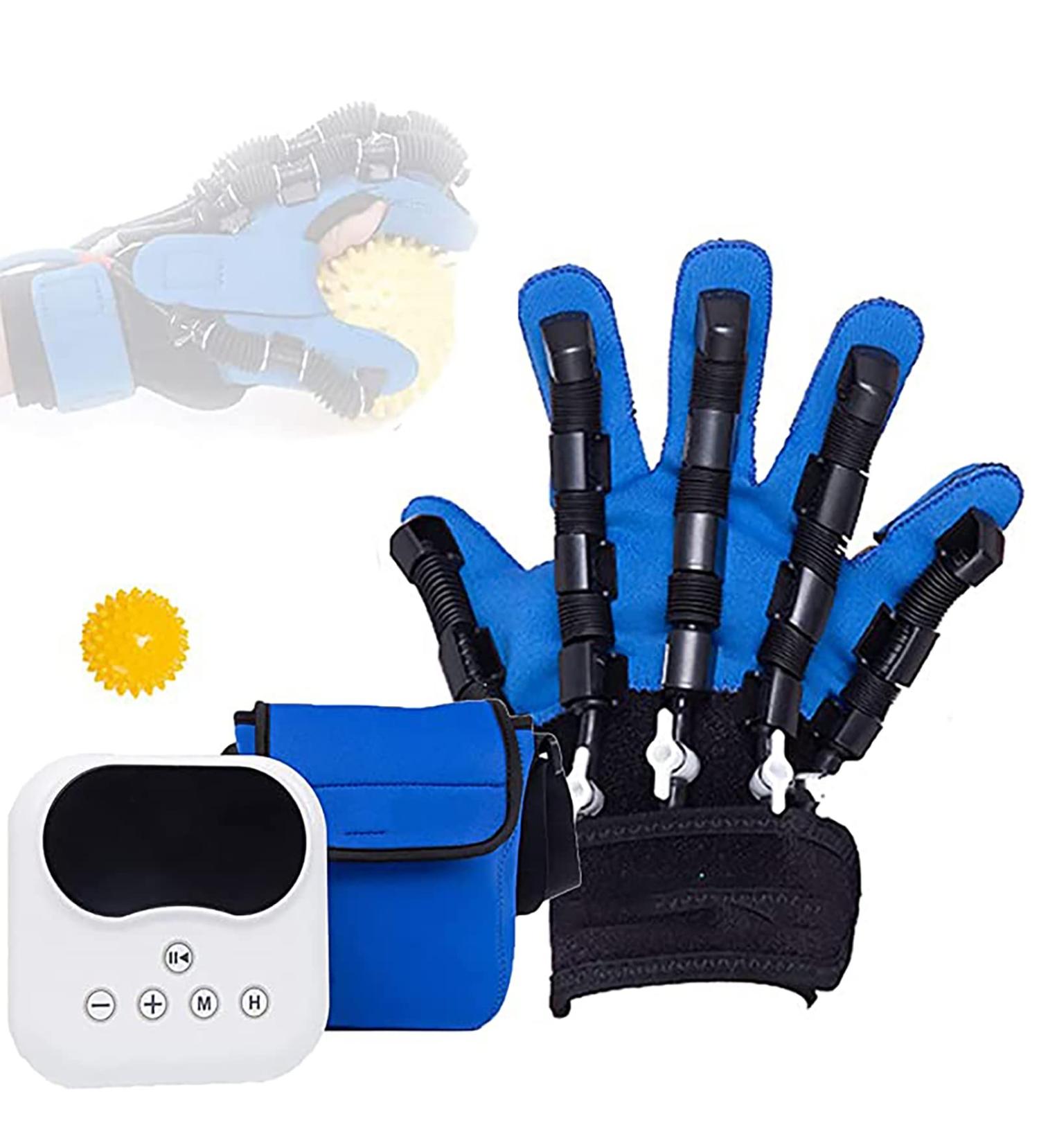 Rehabilitation Robot Gloves Left and Right Hands Stroke Hemiplegia Rehabilitation Training Equipment with Four Modes for Hand Dysfunction Patients Easy to Use Right Hand XL - Buy Online on GoSupps.com