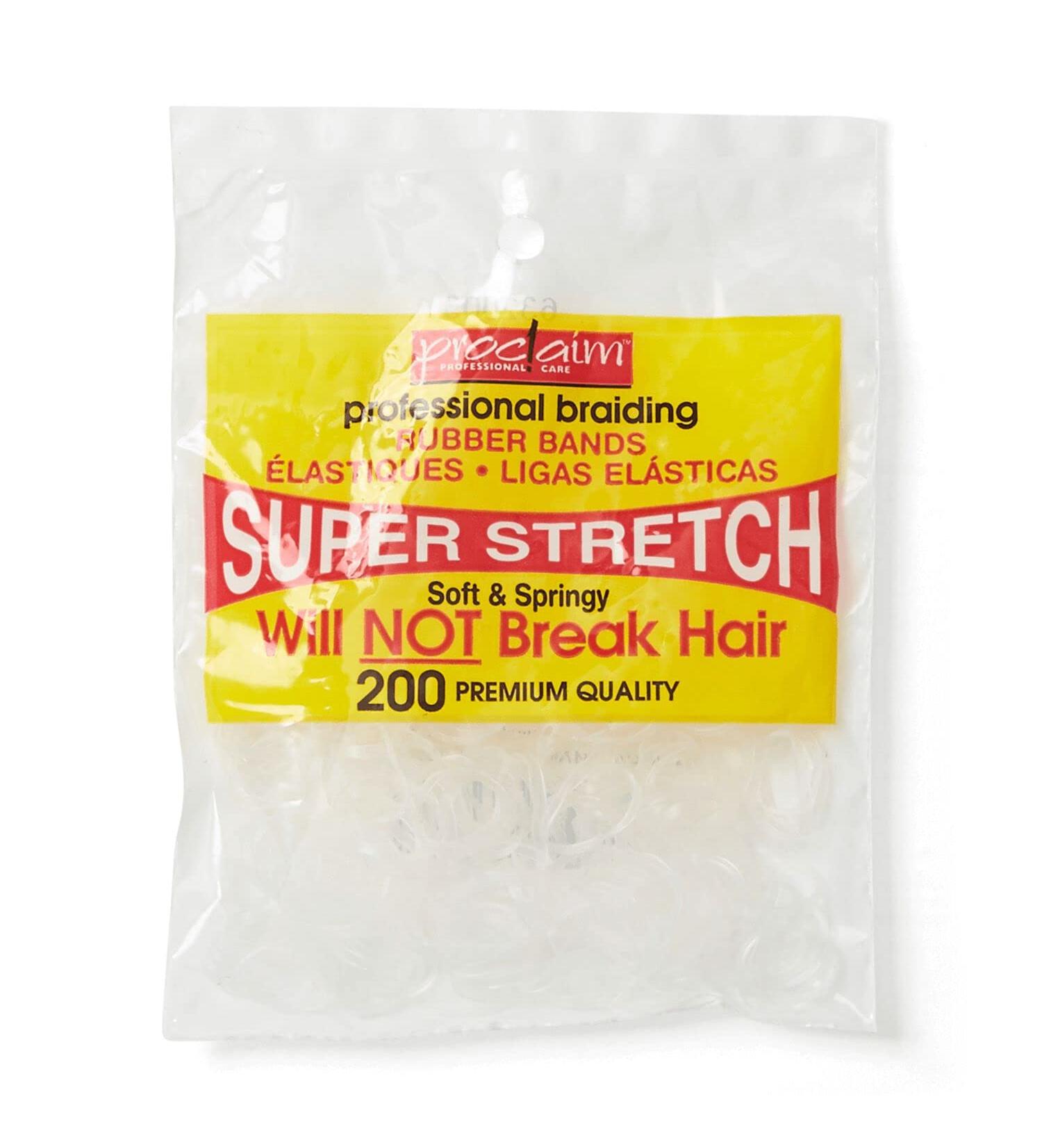 200 Clear Hair Ties Rubber Bands for Women/Girls & Pet Grooming - Hair Accessories for Styling, Dog Top Knots & Bows - 200ct - Buy Online on GoSupps.com