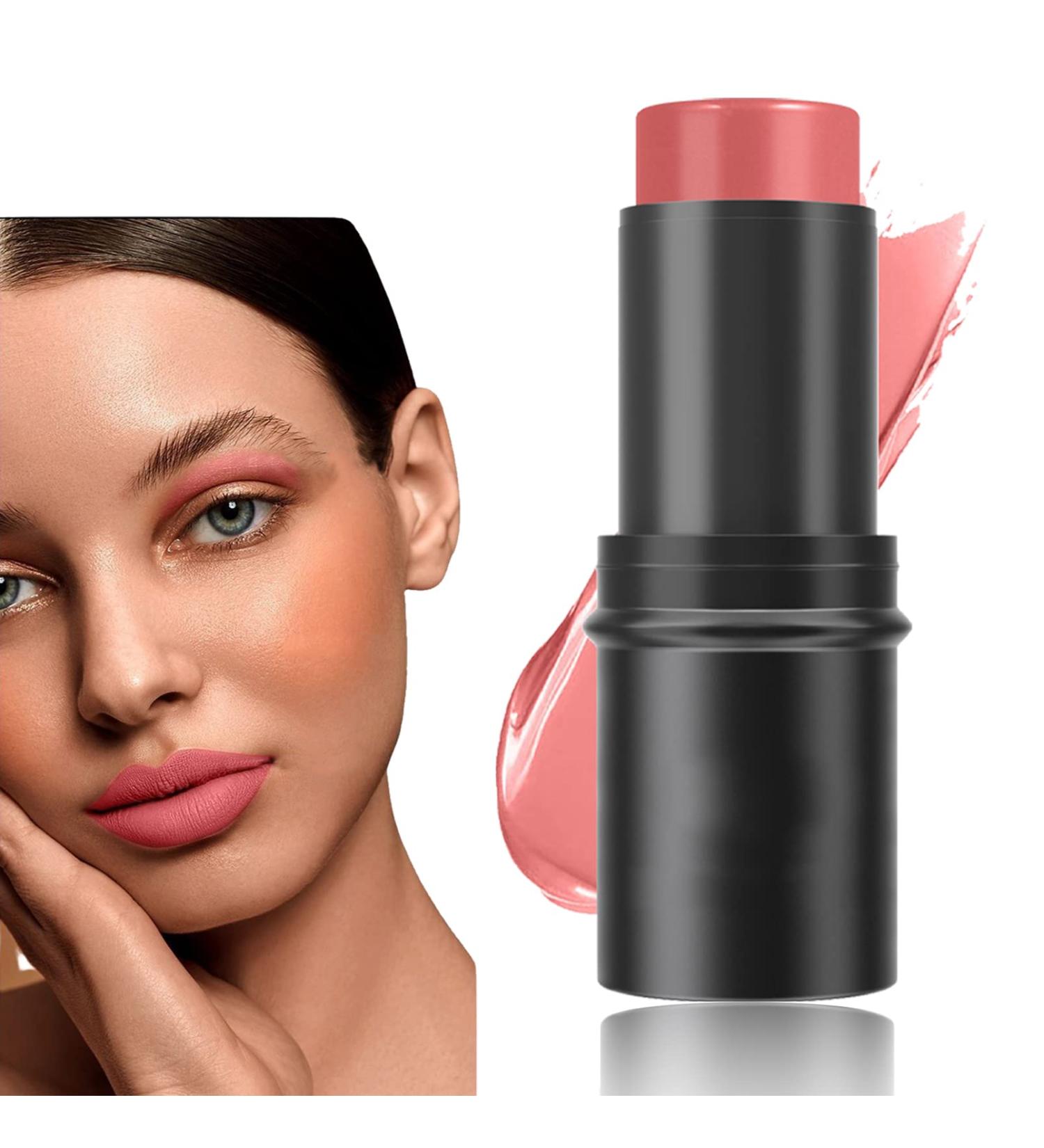 Creamy Blush Stick Highlighter Contour Stick Matte Cream Blush Makeup Waterproof Long-lasting - 1.00 g (Pack of 1) - Buy Online on GoSupps.com