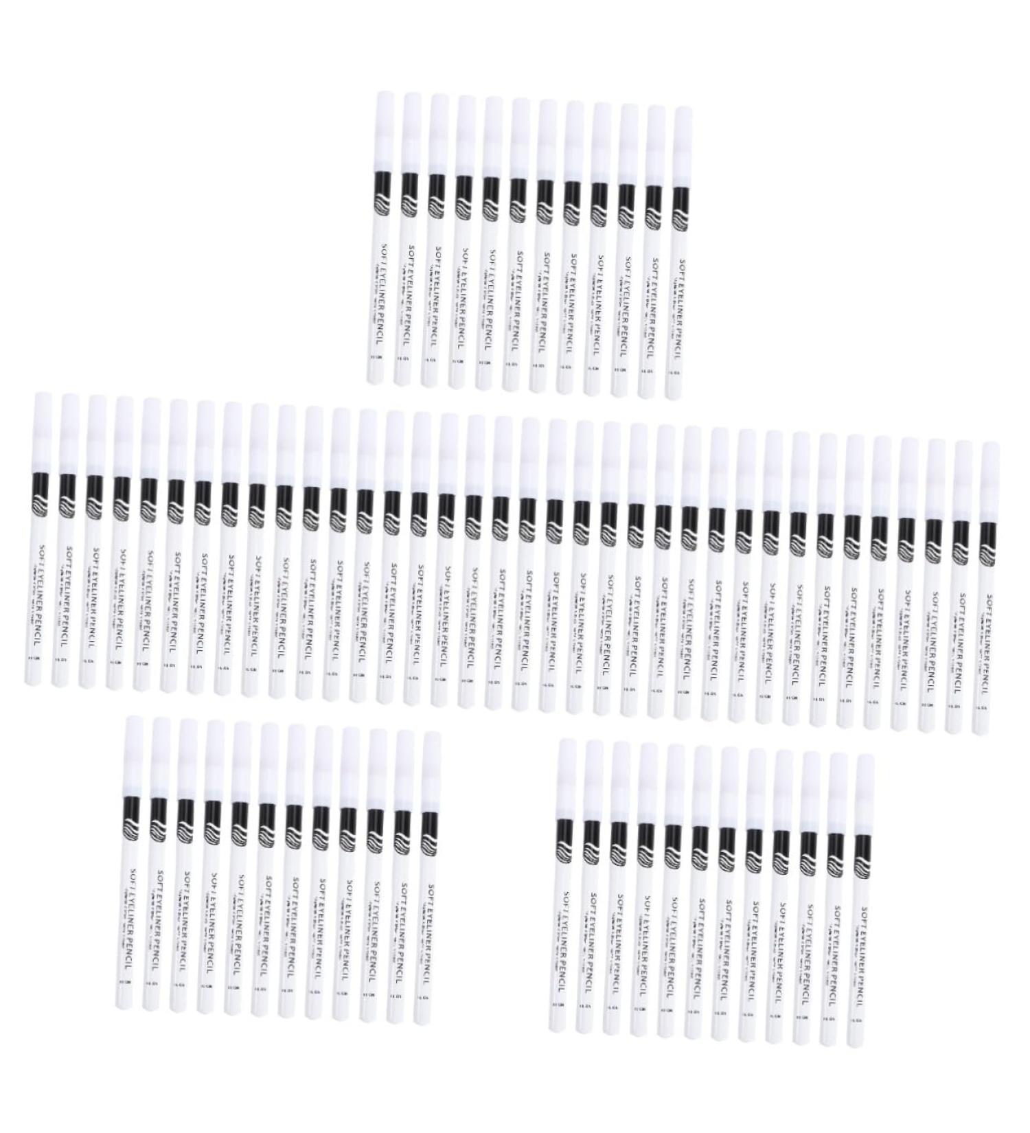 PLAFOPE 72 Pcs Eyeliner Pencil White Highlighter Pen Makeup Long-lasting Brighten Pencil Liquid Wooden Pole - Buy Online on GoSupps.com