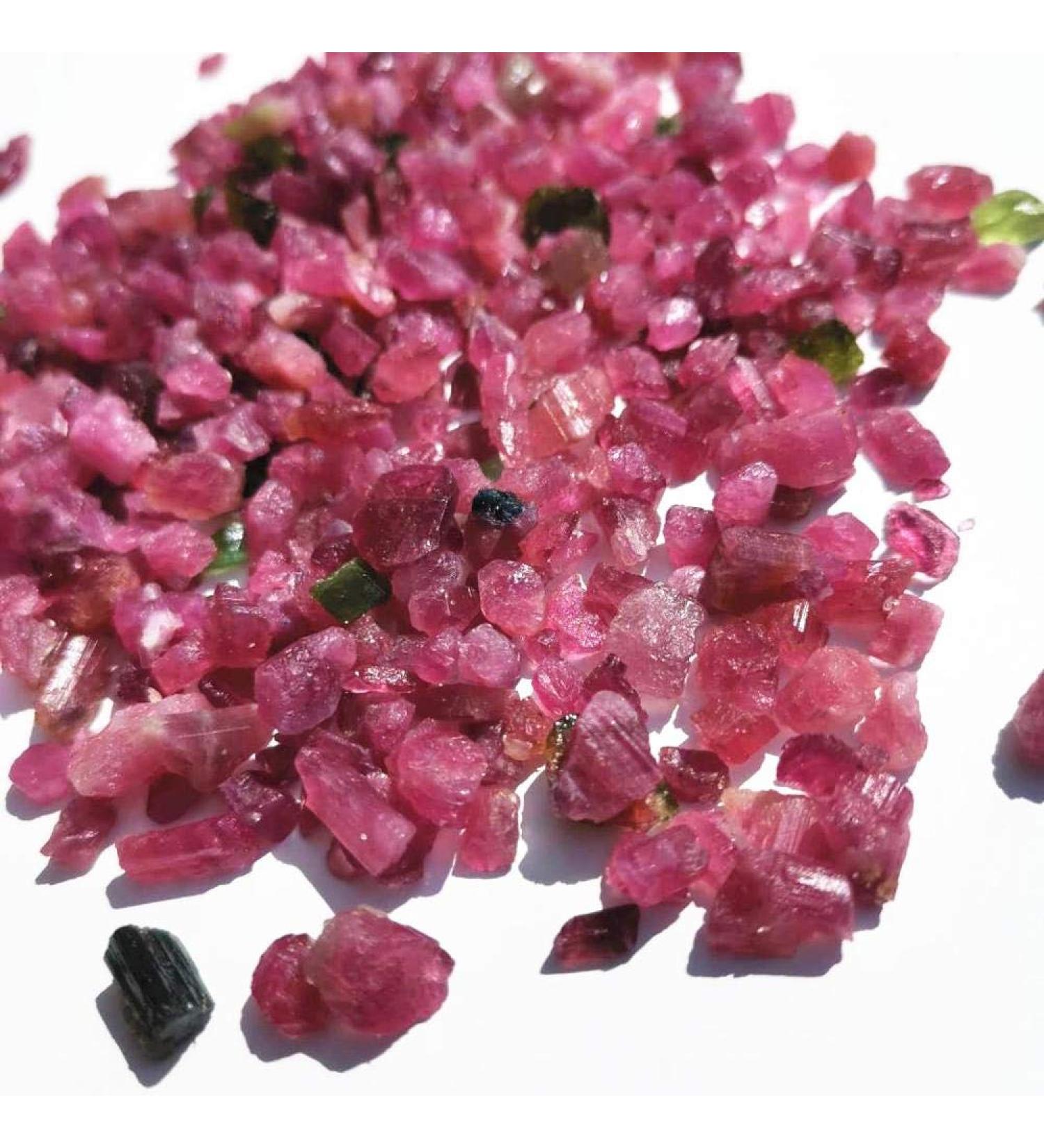 Natural Rough Tourmaline Stones Raw Crystal Stone Chips for Fishbowl Decoration (Color : 200g) - Buy Online on GoSupps.com