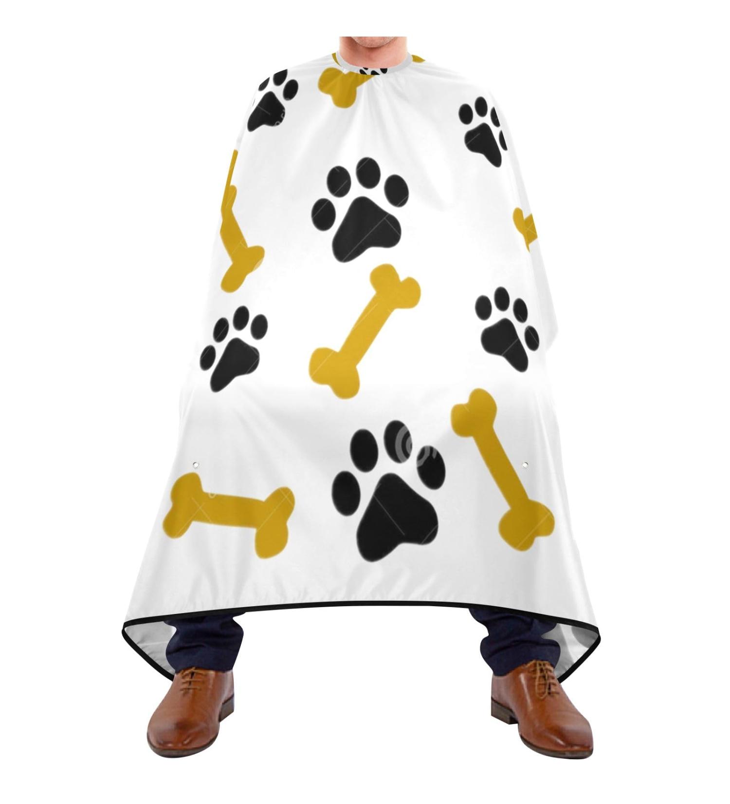 Waterproof Barber Cape - Cat's Paw & Cheetah Haircut Bib for Men & Women | Unisex Hair Cutting Cape - Buy Online on GoSupps.com