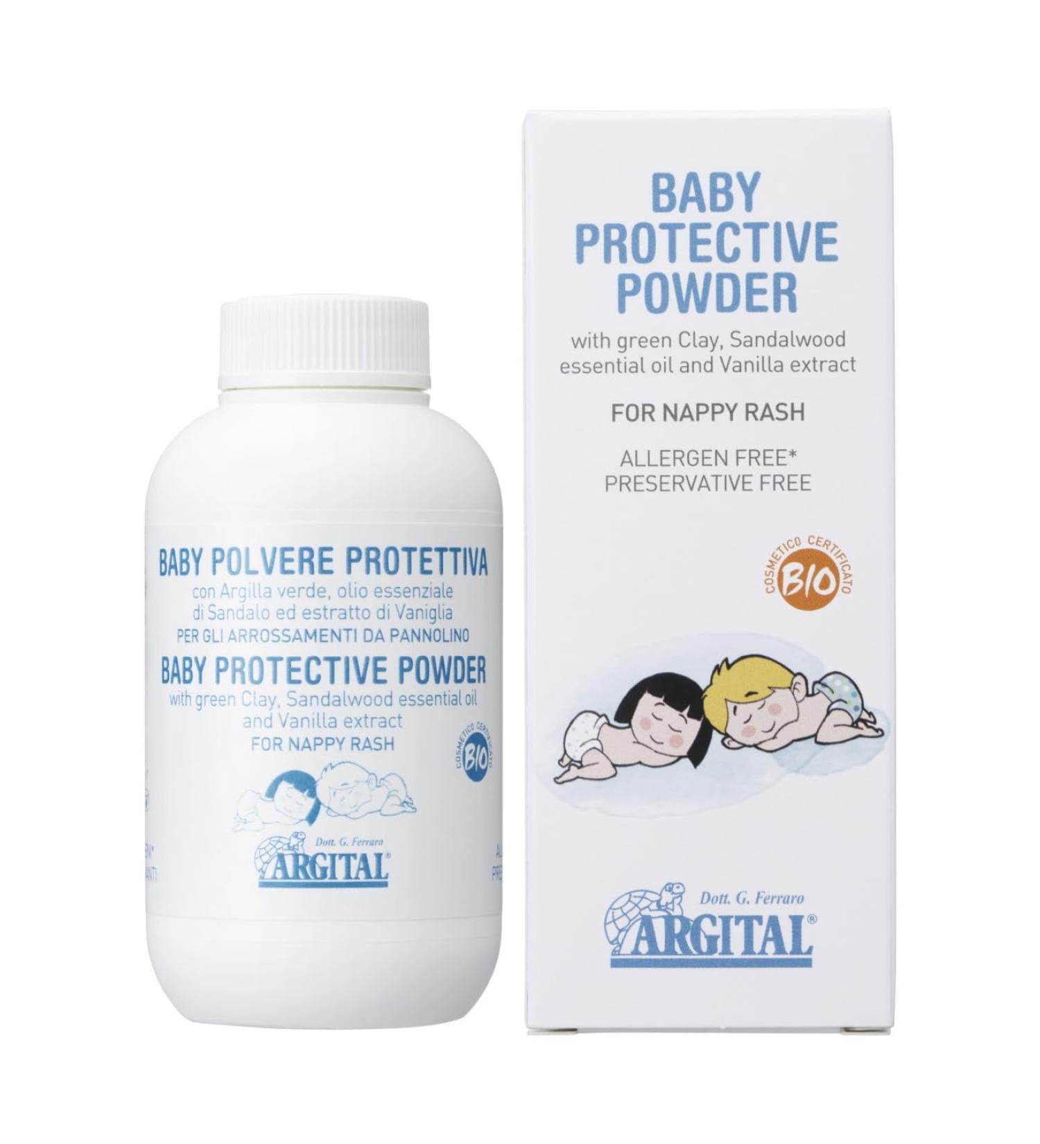 Argital Poudre protectice fesses de b b Violette et Argile verte 60g