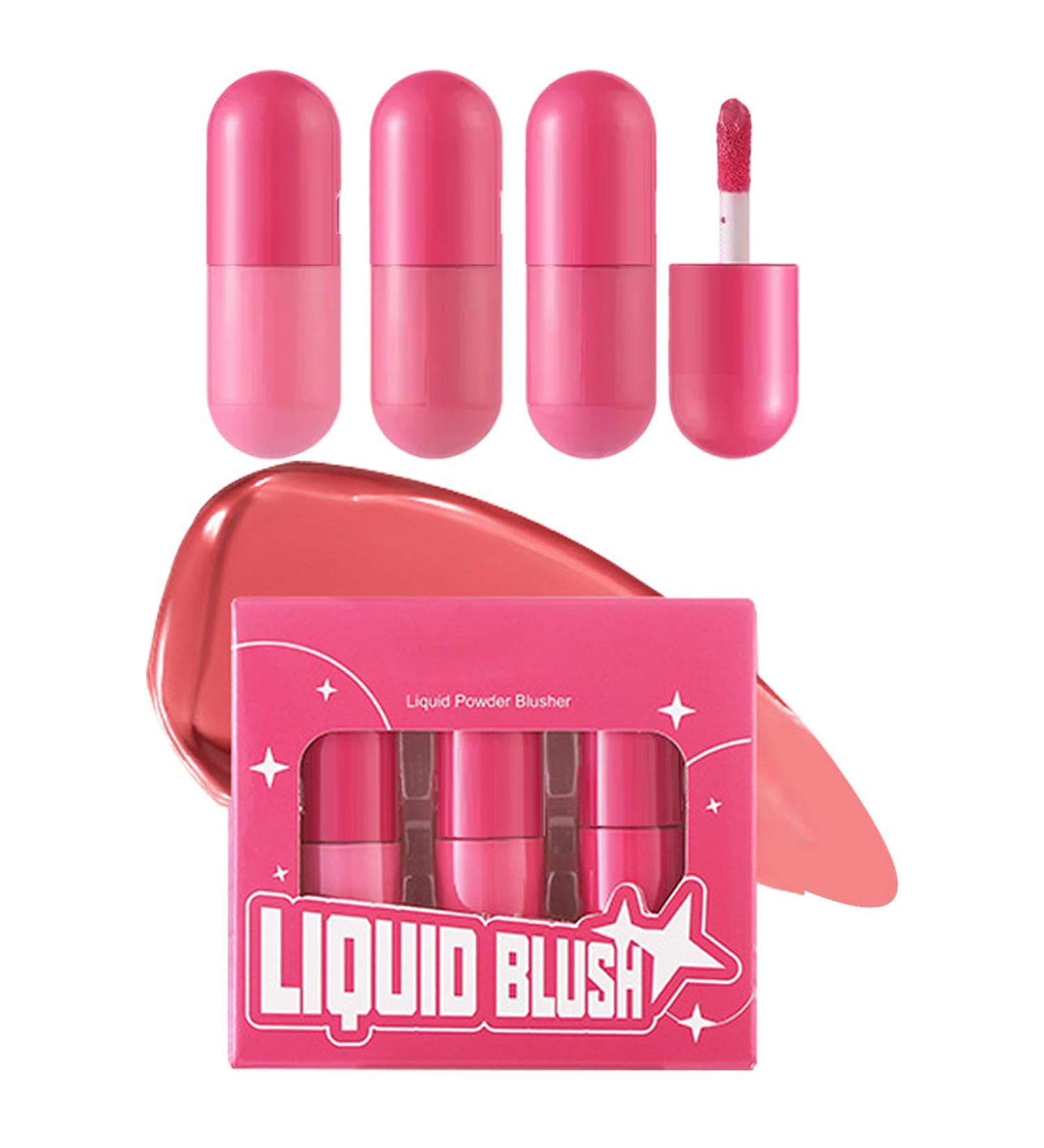 Liquid blush for cheeks liquid blushing makeup cream blush | Women's light makeup red highlighter stick for a natural-looking face - Buy Online on GoSupps.com
