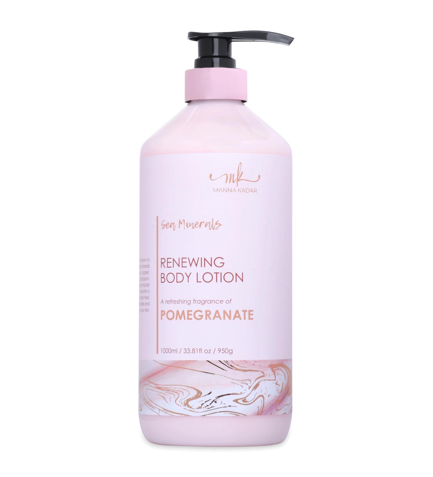 Manna Kadar Beauty Dead Sea Minerals Renewing Body Lotion - Pomegranate | Moisturizing Non-Greasy Soothes Dry Skin Smooth & Rejuvenated Skin | International Shipping Available - Buy Online on GoSupps.com