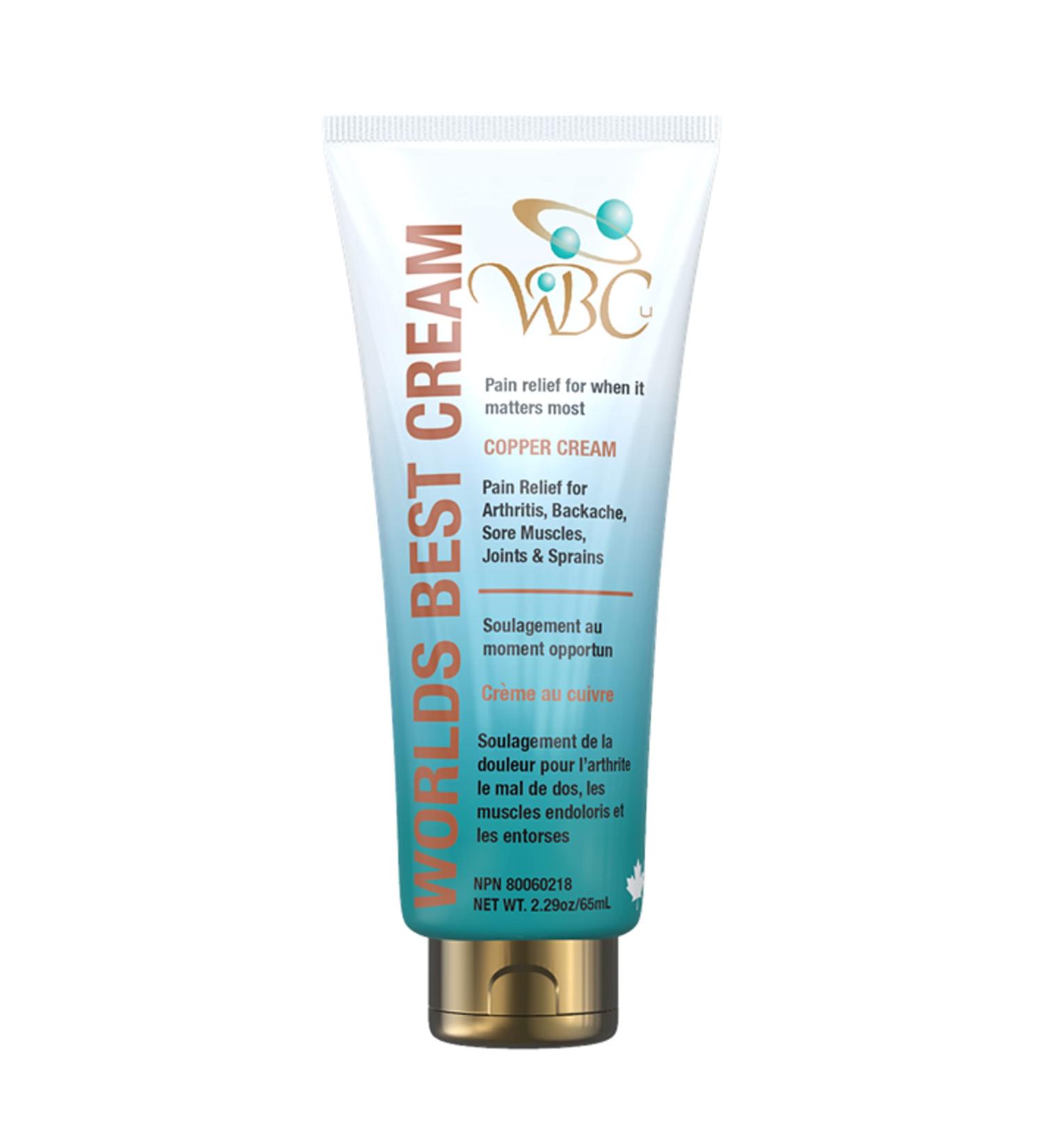 Worlds Best Cream Natural Arthritis Pain Relief Cream using the Power of Copper (65 ml (Pack of 1)) - Buy Online on GoSupps.com
