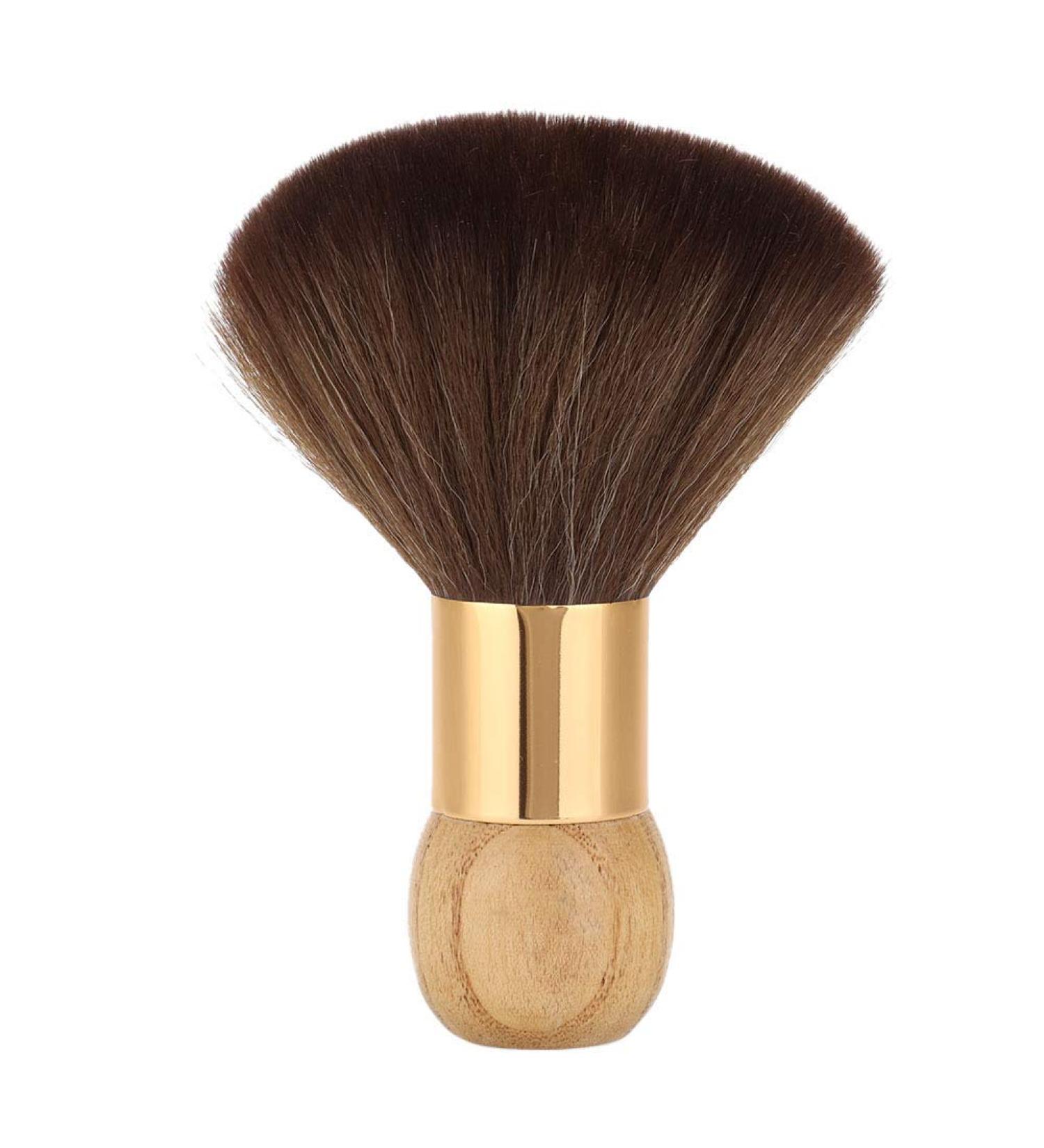 Barber Brush Soft Neck Brush Portable Hairdressing Brushes for Barbers and Hairdressers(Wood color) - Buy Online on GoSupps.com