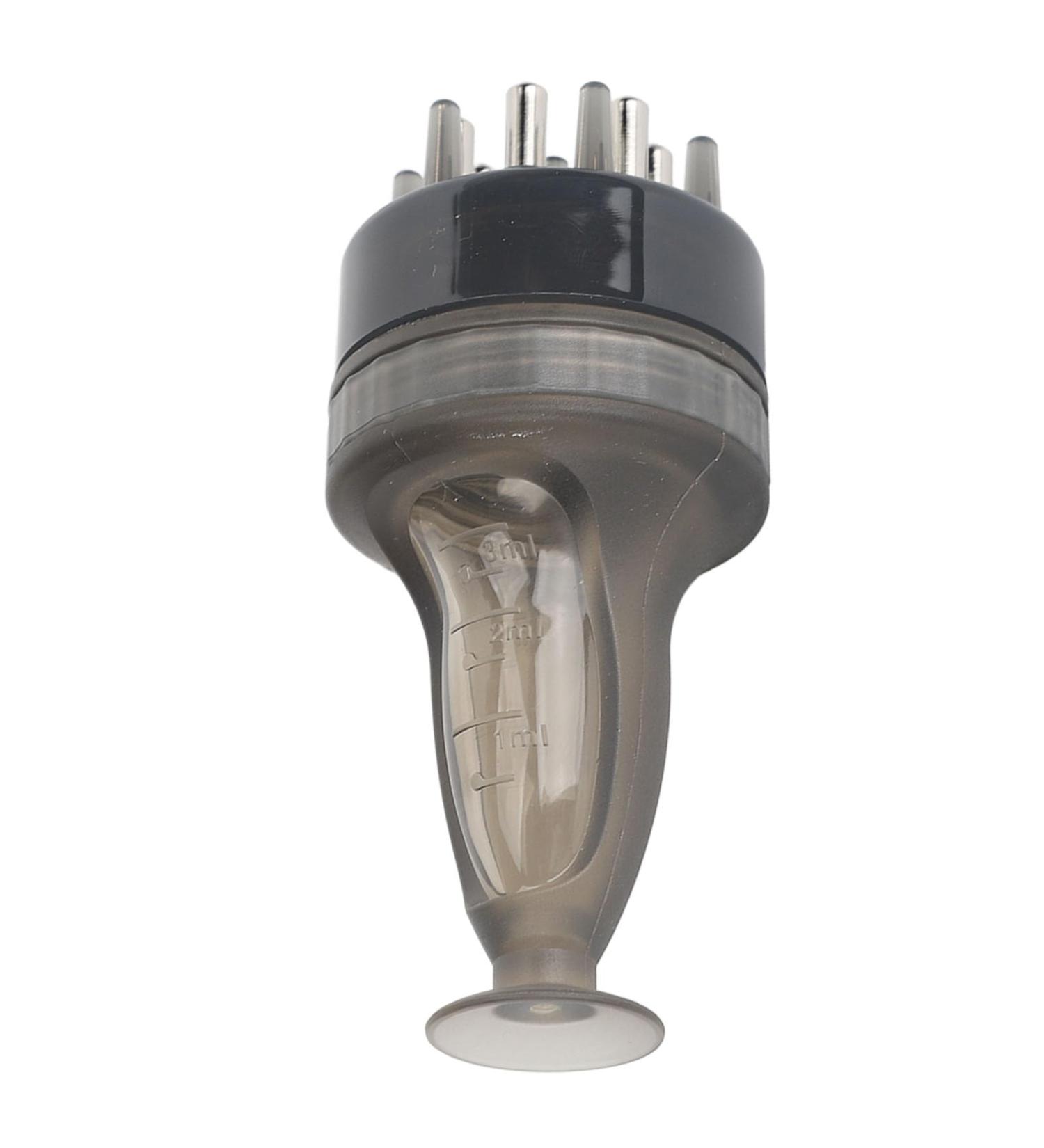 Applicateur d'huile Capillaire Bouteille Applicatrice de Peigne Racines 3 Ml Masseur M dical tanche pour Hommes et Femmes Soins Capillaires (Noir transparent) - Buy Online on GoSupps.com