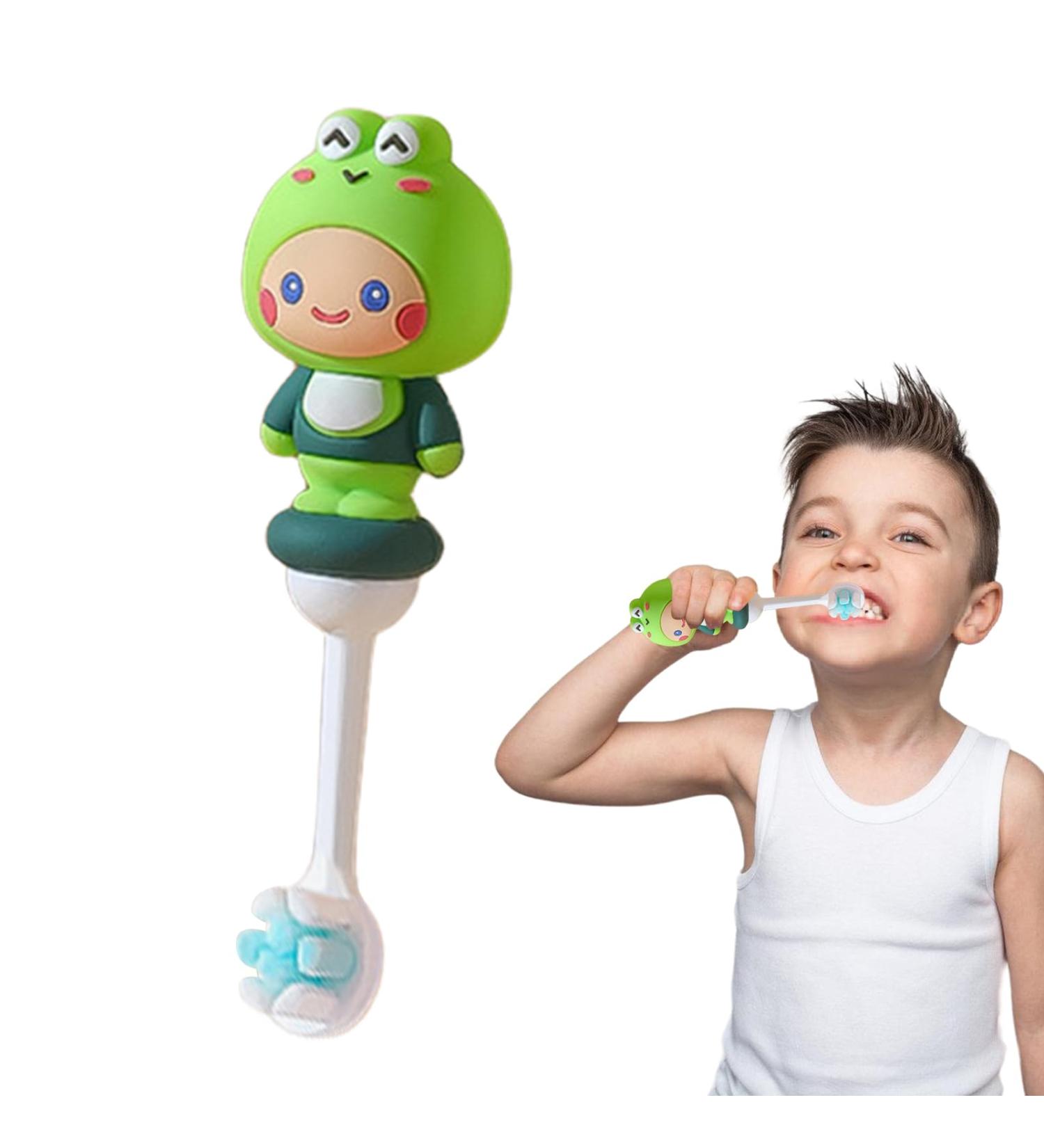 Buy Soft Bristle Children's Toothbrush | Safe Toddler Training Toothbrush | Gruwkue Gr ner Frosch - Buy Online on GoSupps.com