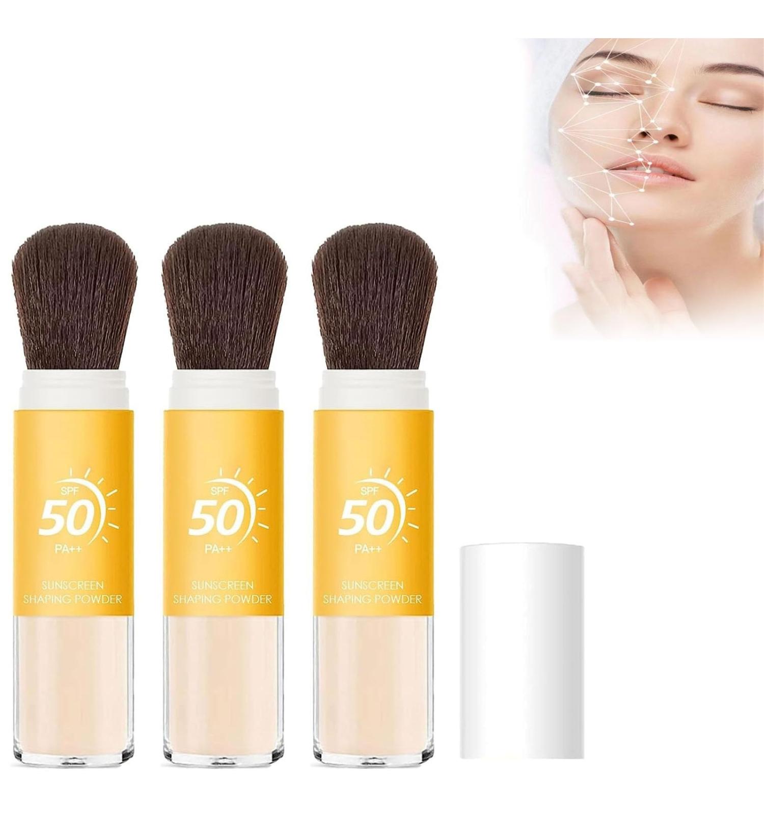 Lovelycat Mineral Sunscreen Face Powder Sunscreen Mineral Sunscreen Spf 50 Oil Control Natural Matte Finish Lasting Lightweight Breathable For All Skin (3PC) - Buy Online on GoSupps.com