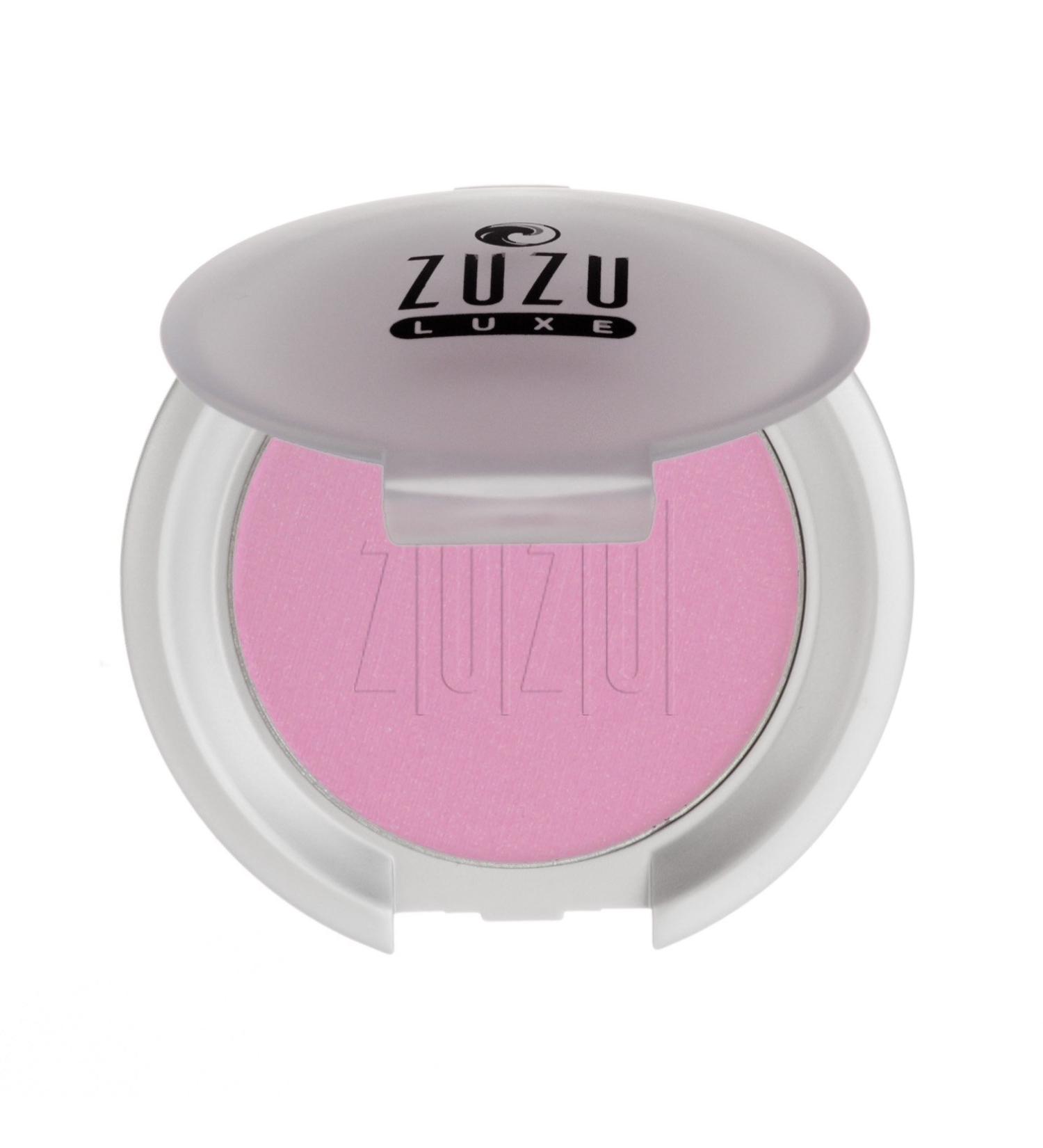 ZUZU LUXE Mineral Blush (Nymph - Vivid Pastel Pink/Cool Shimmer)  Natural  Paraben Free  Vegan  Gluten-free  Cruelty-free  Non GMO  0.1 oz