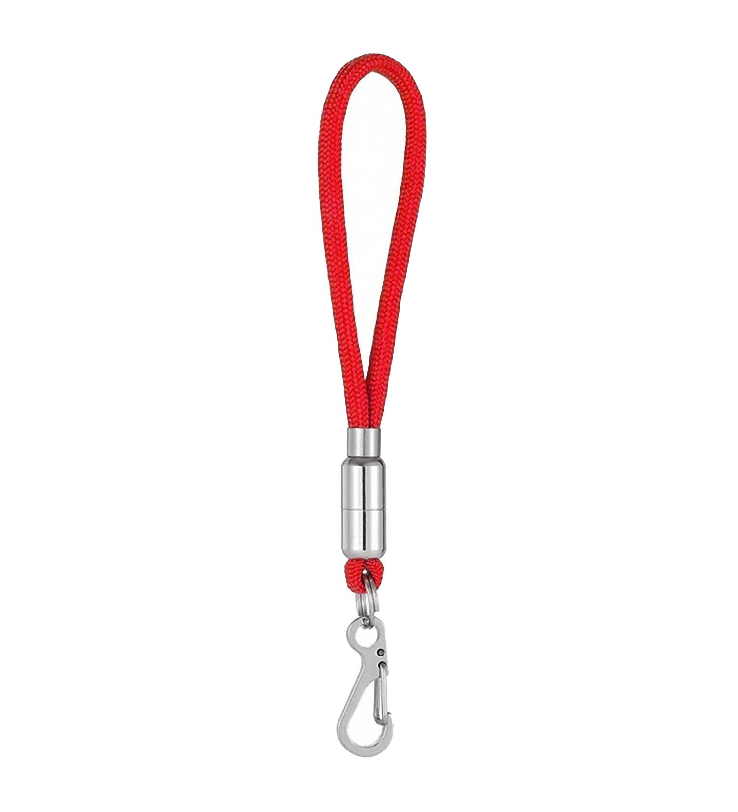 Buy Durable Nylon & Stainless Steel Materium Key Rings with Mini Carabiner | 3-Pack Red Keychains for Lanyards & Paracord - Buy Online on GoSupps.com