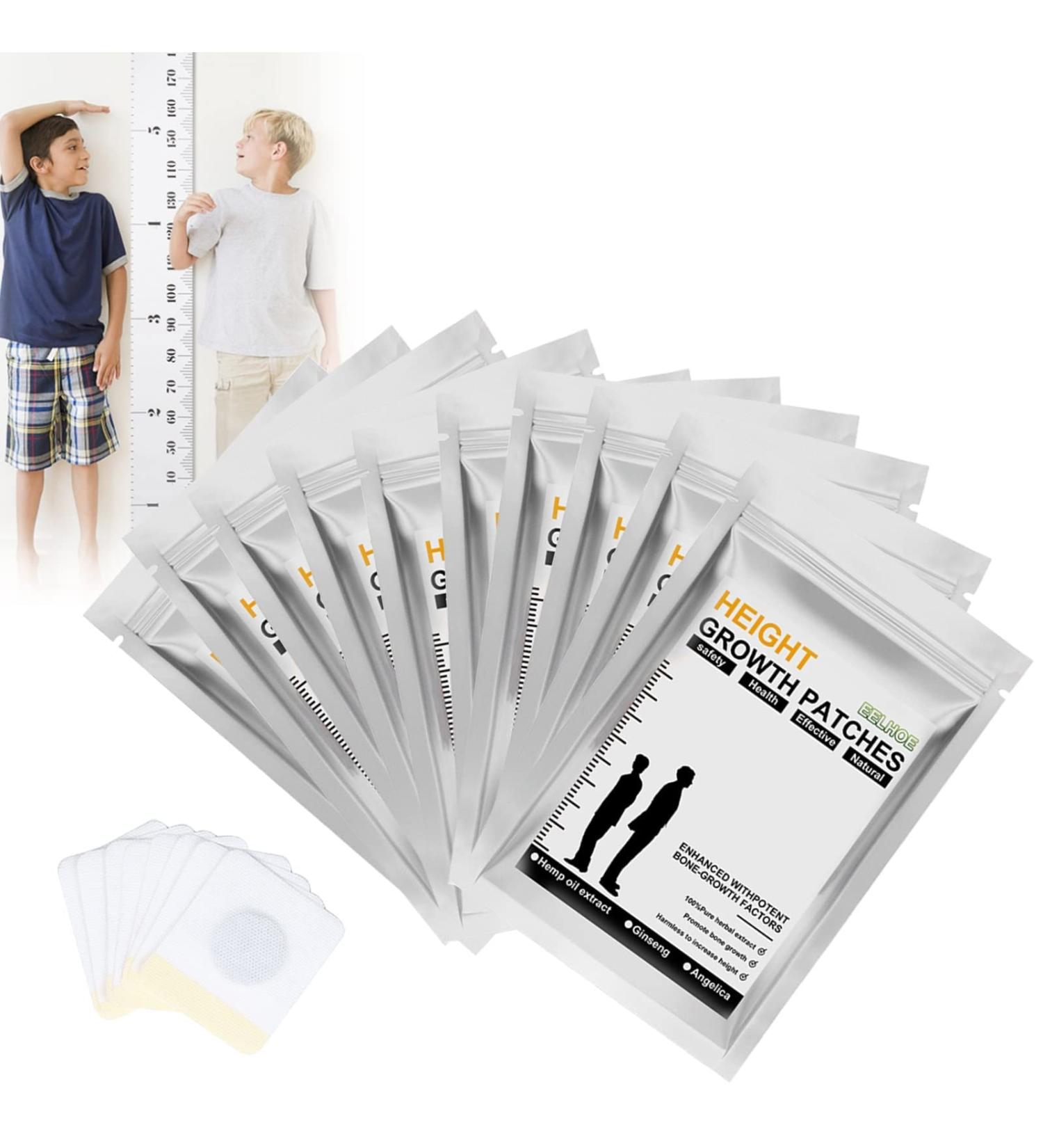 Acupuncture Foot Patch for Height Growth | Maximize Height with Bone Growth Stickers | Grow Taller Patches for Adults & Teens (4 Bags) - Buy Online on GoSupps.com