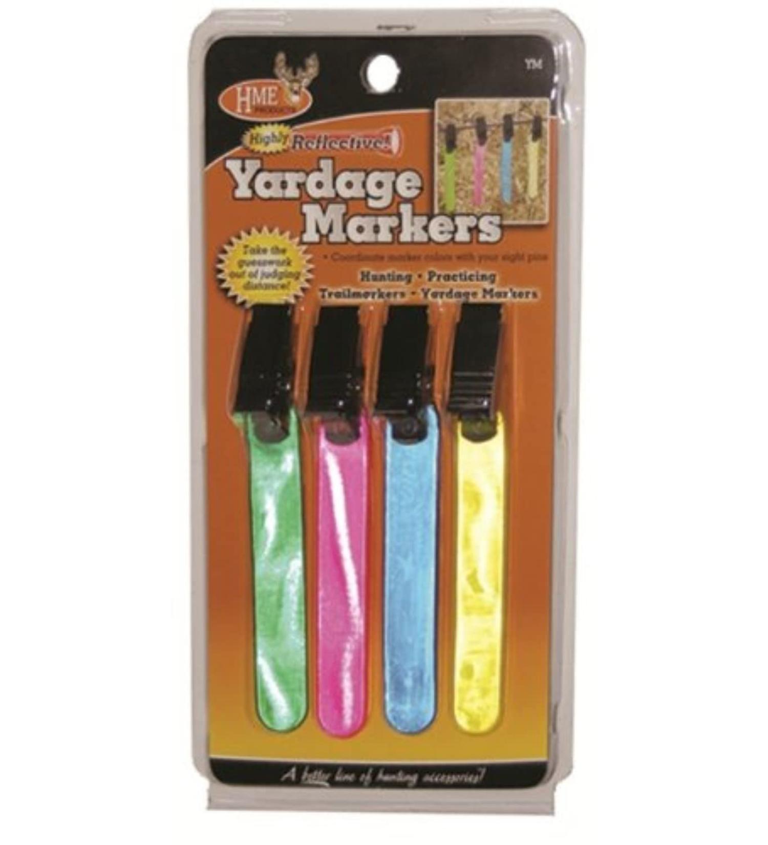 HME Products Yardage Marker (Pack of 4), Multi Color